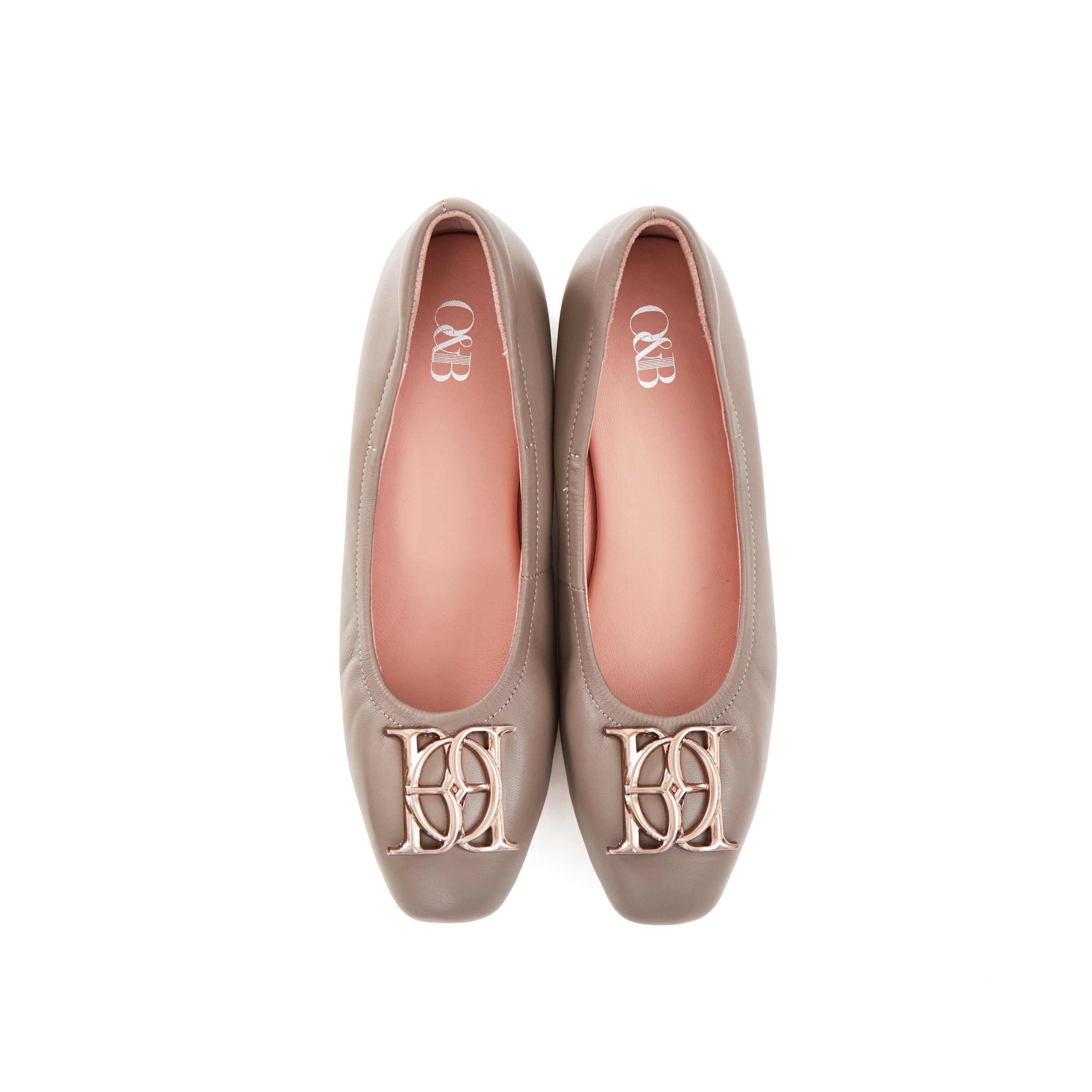 Audrey Crest Classic Heels in Key of Grey