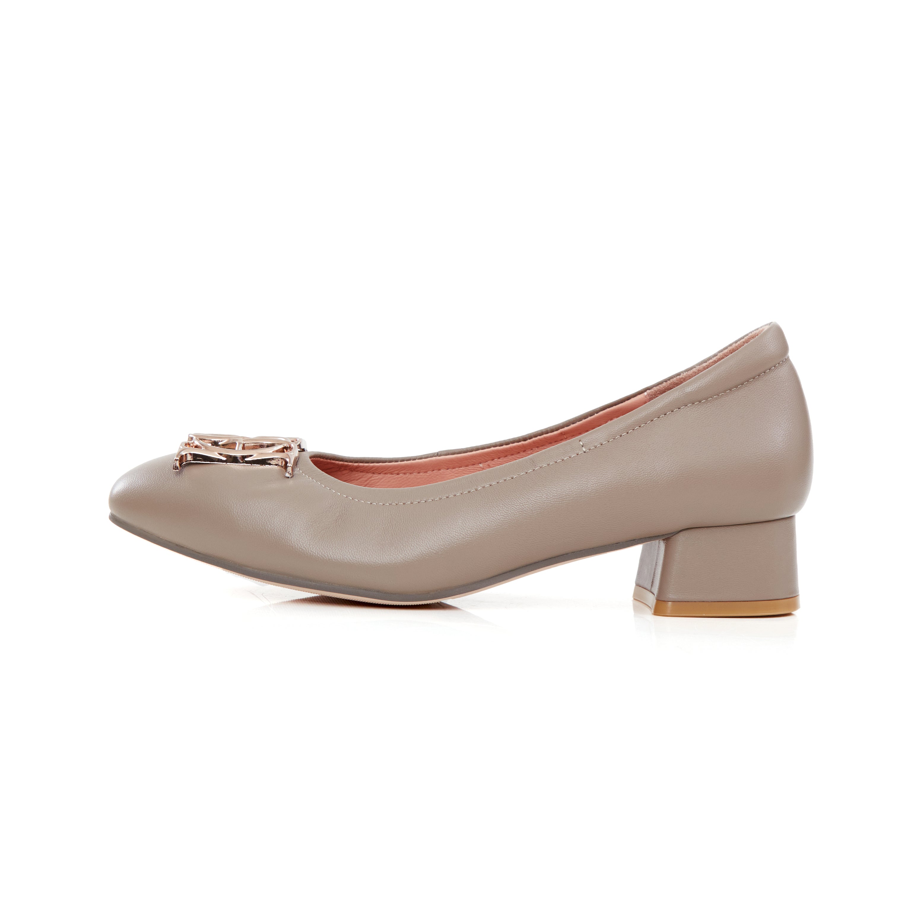 Audrey Crest Classic Heels in Key of Grey