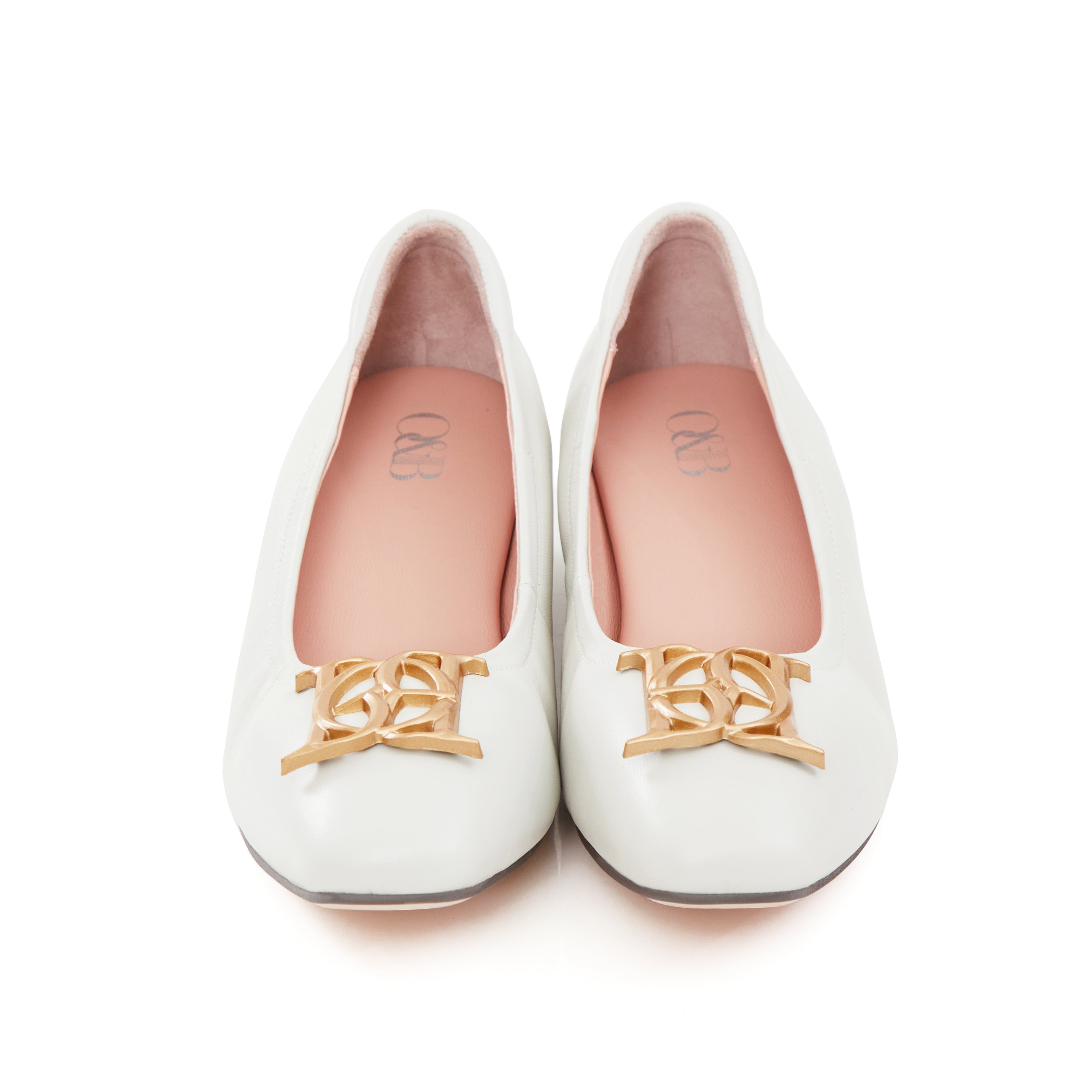 Audrey Crest Classic Heels in Greatest White