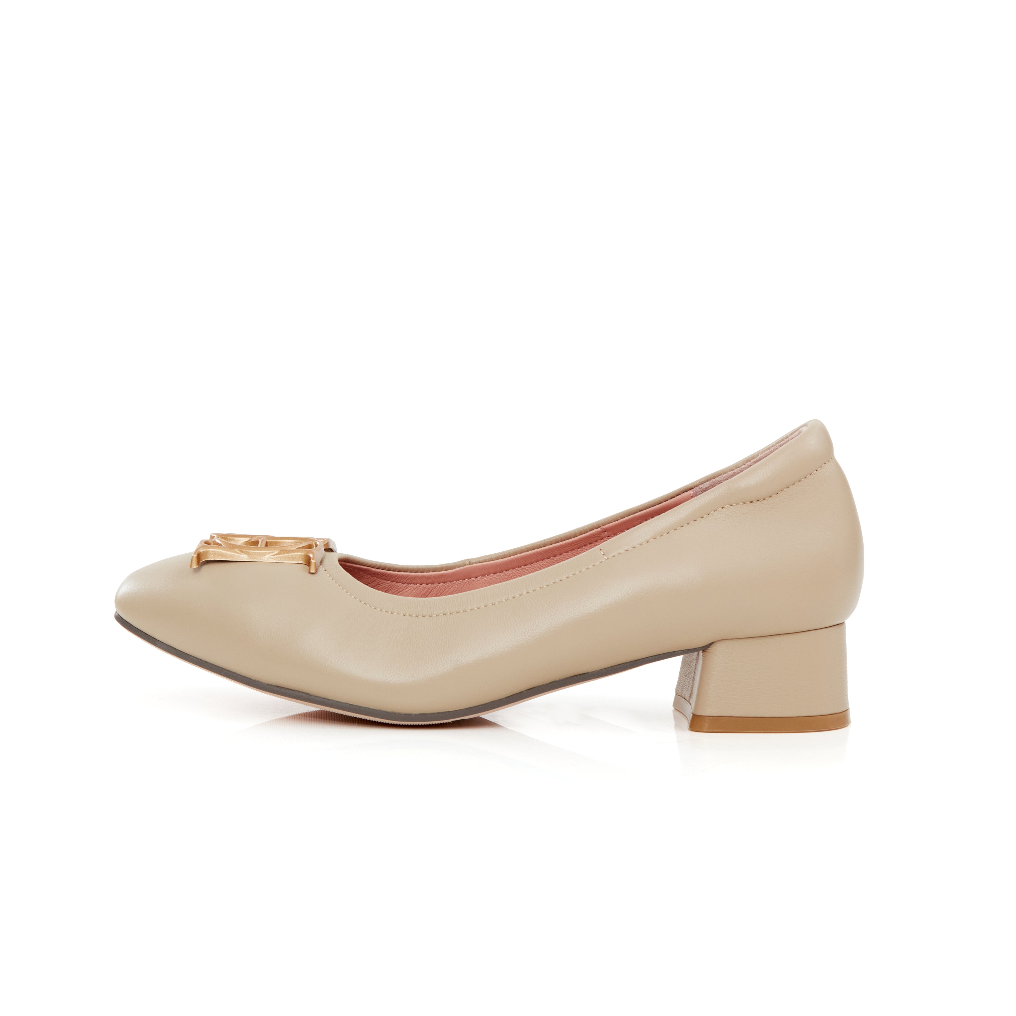 Audrey Crest Classic Heels in Must-Have Nude
