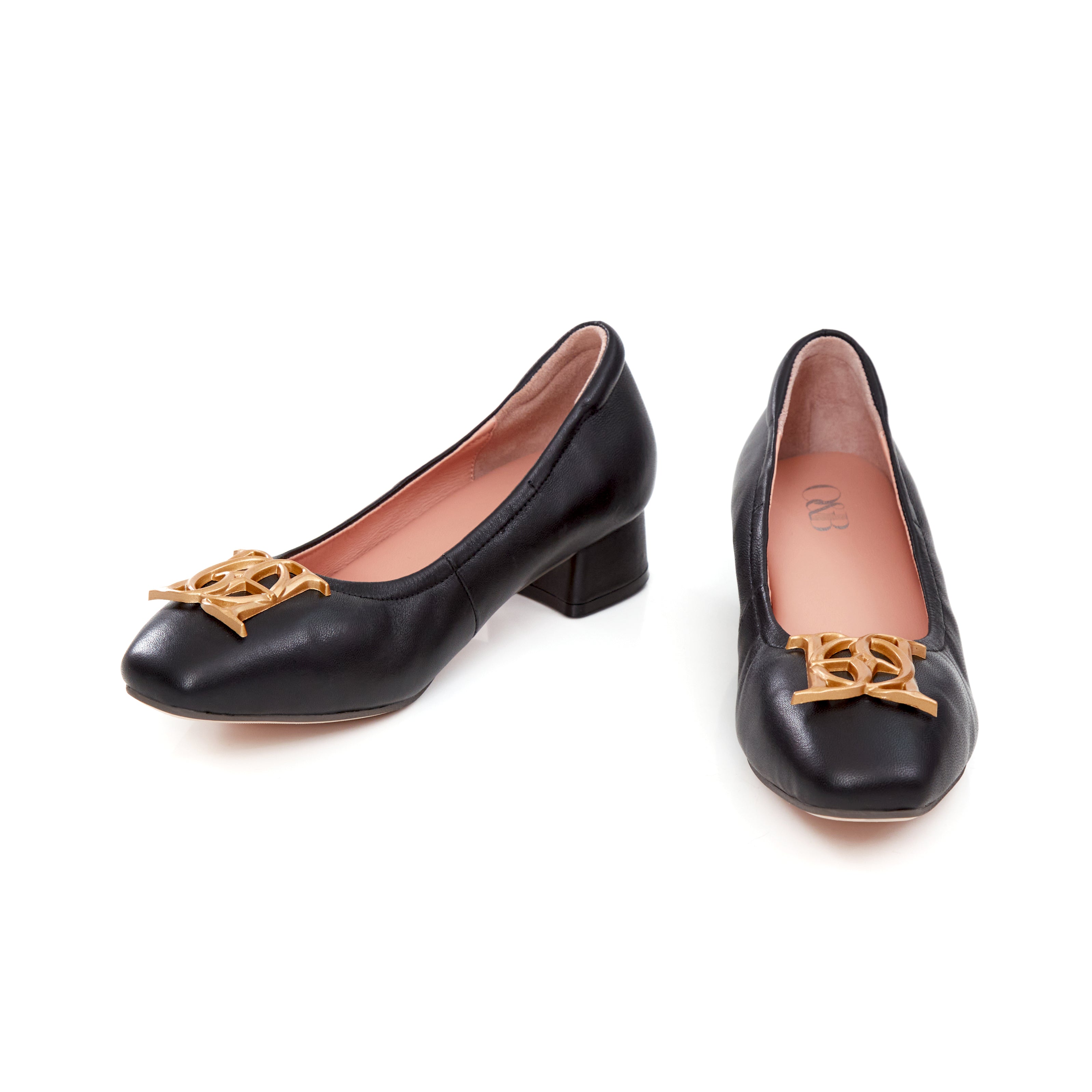 Audrey Crest Classic Heels in Girl in Black