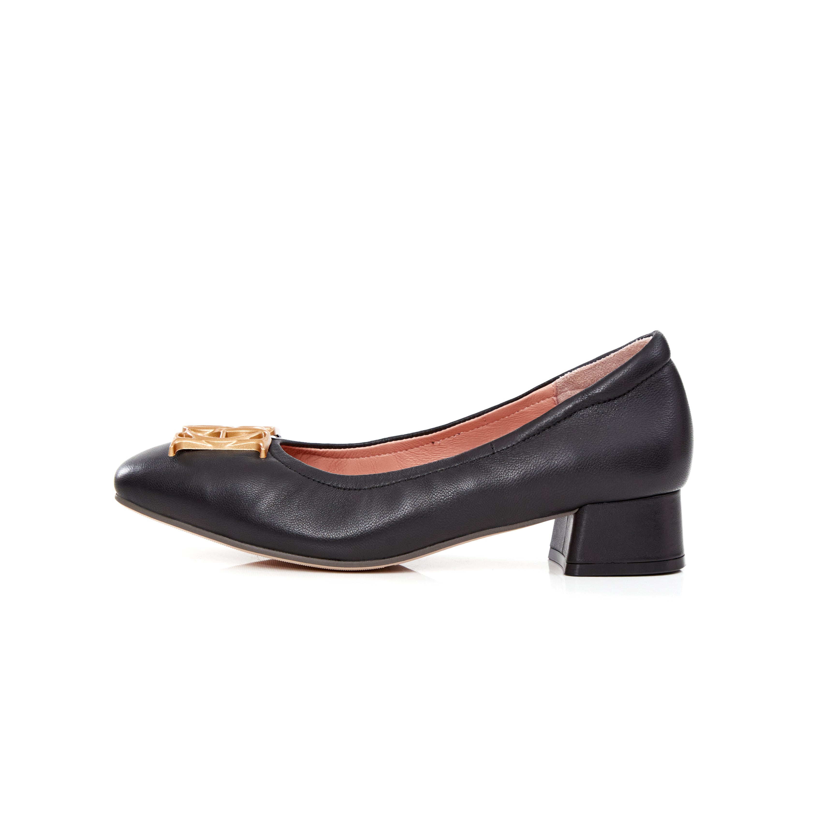 Audrey Crest Classic Heels in Girl in Black