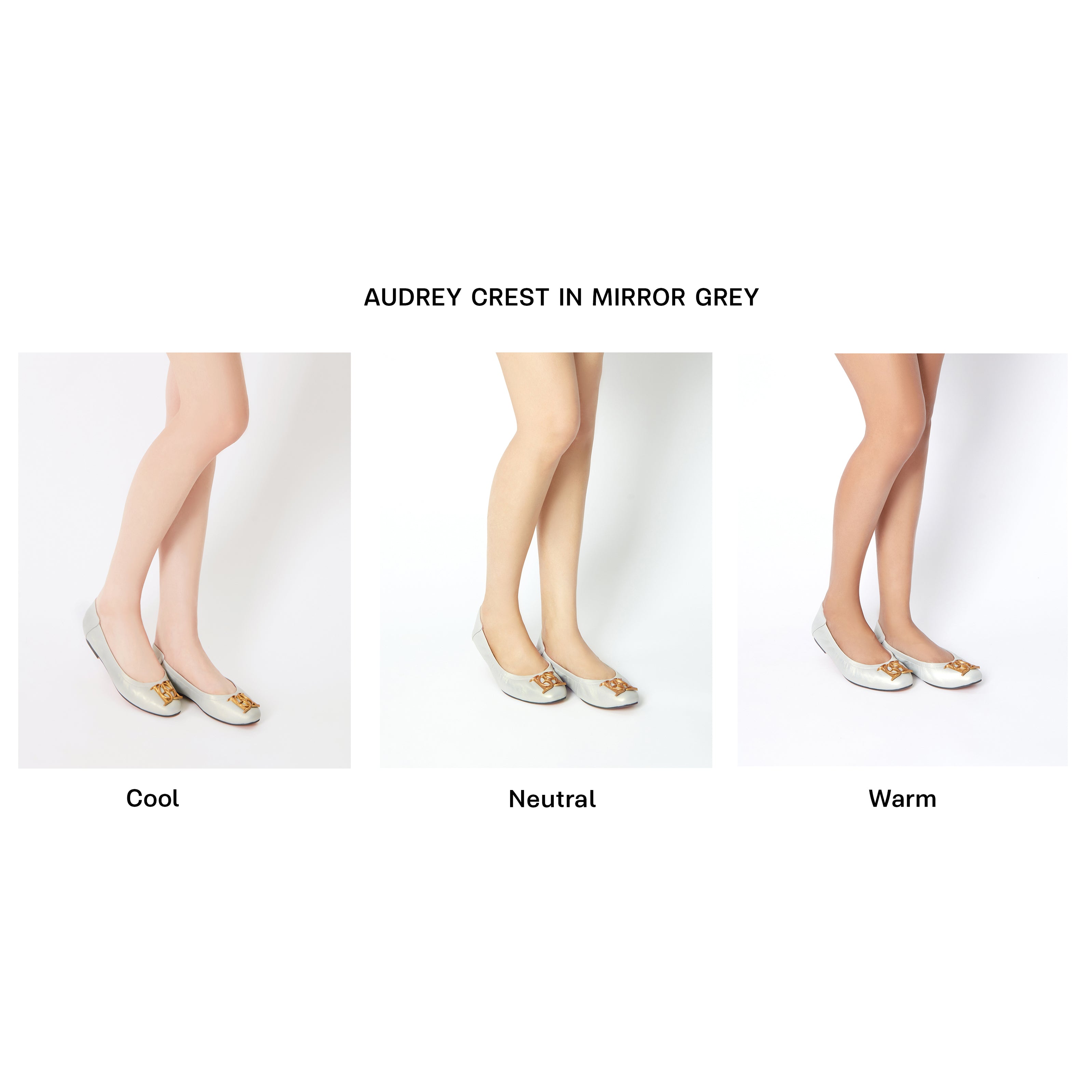 Audrey Crest In Mirror Grey