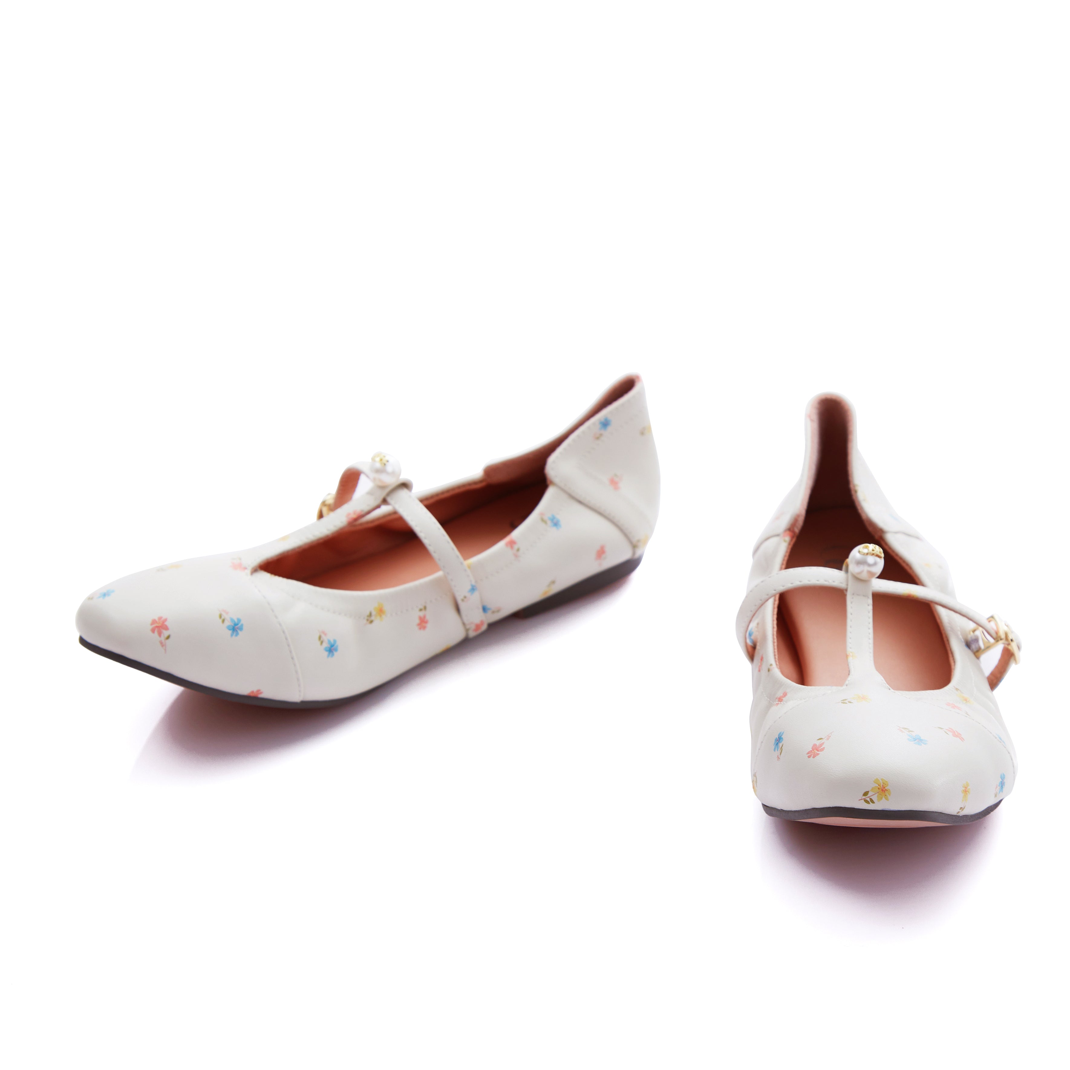 Audrey Lily T-Bar in Pearl