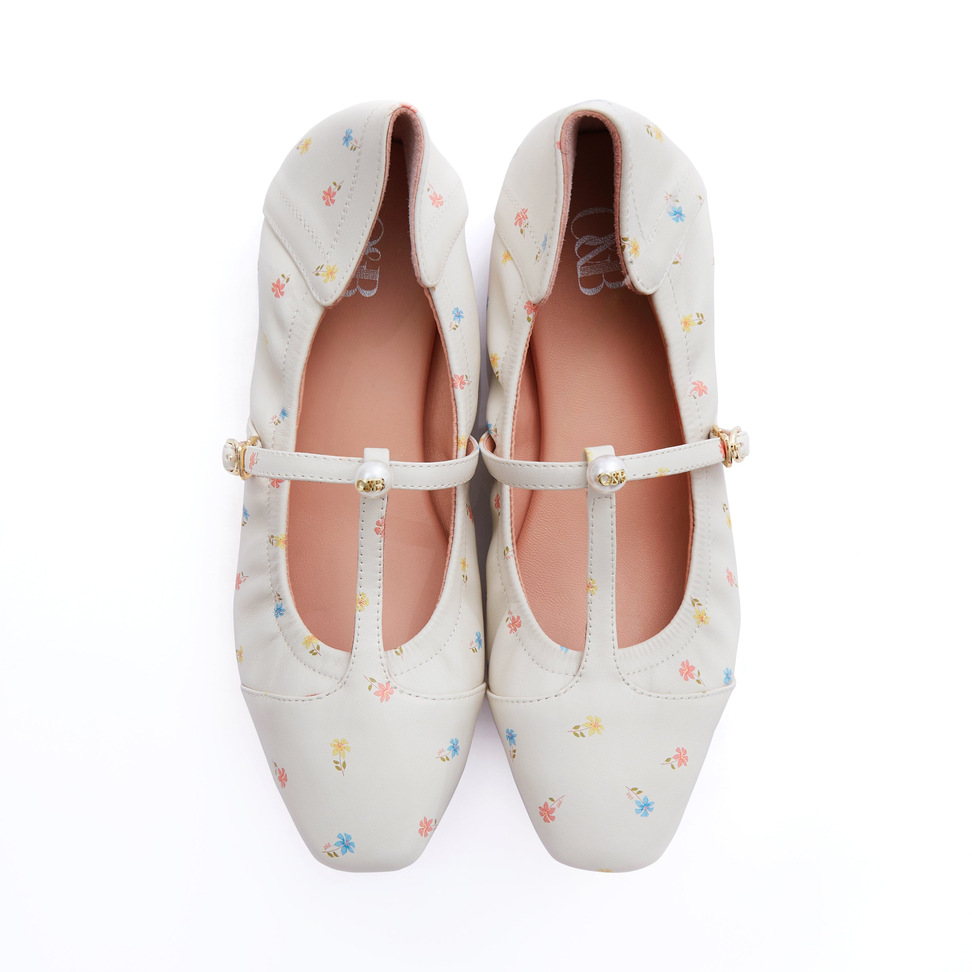 Audrey Lily T-Bar in Pearl