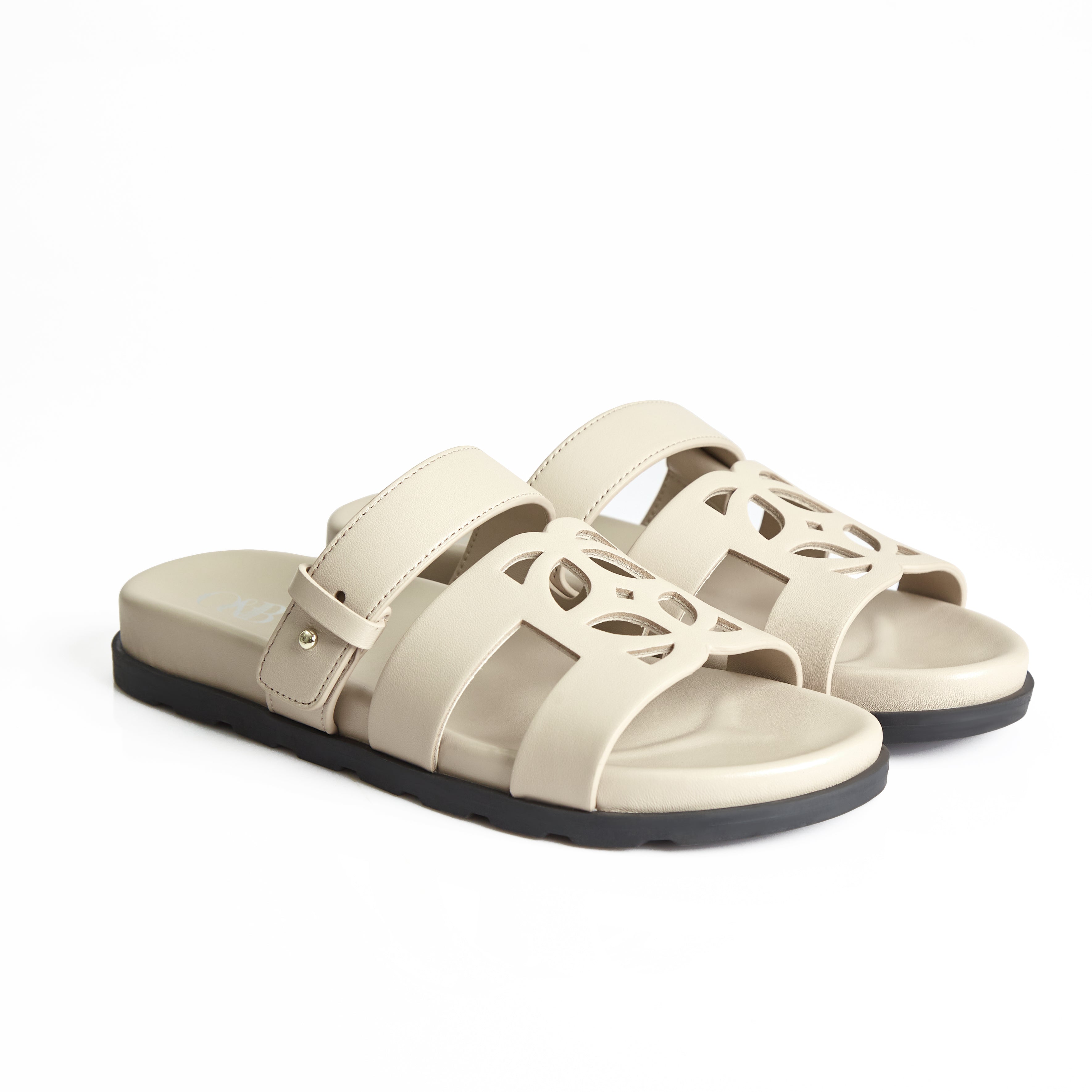 Cairo Sandals in Bare Beige