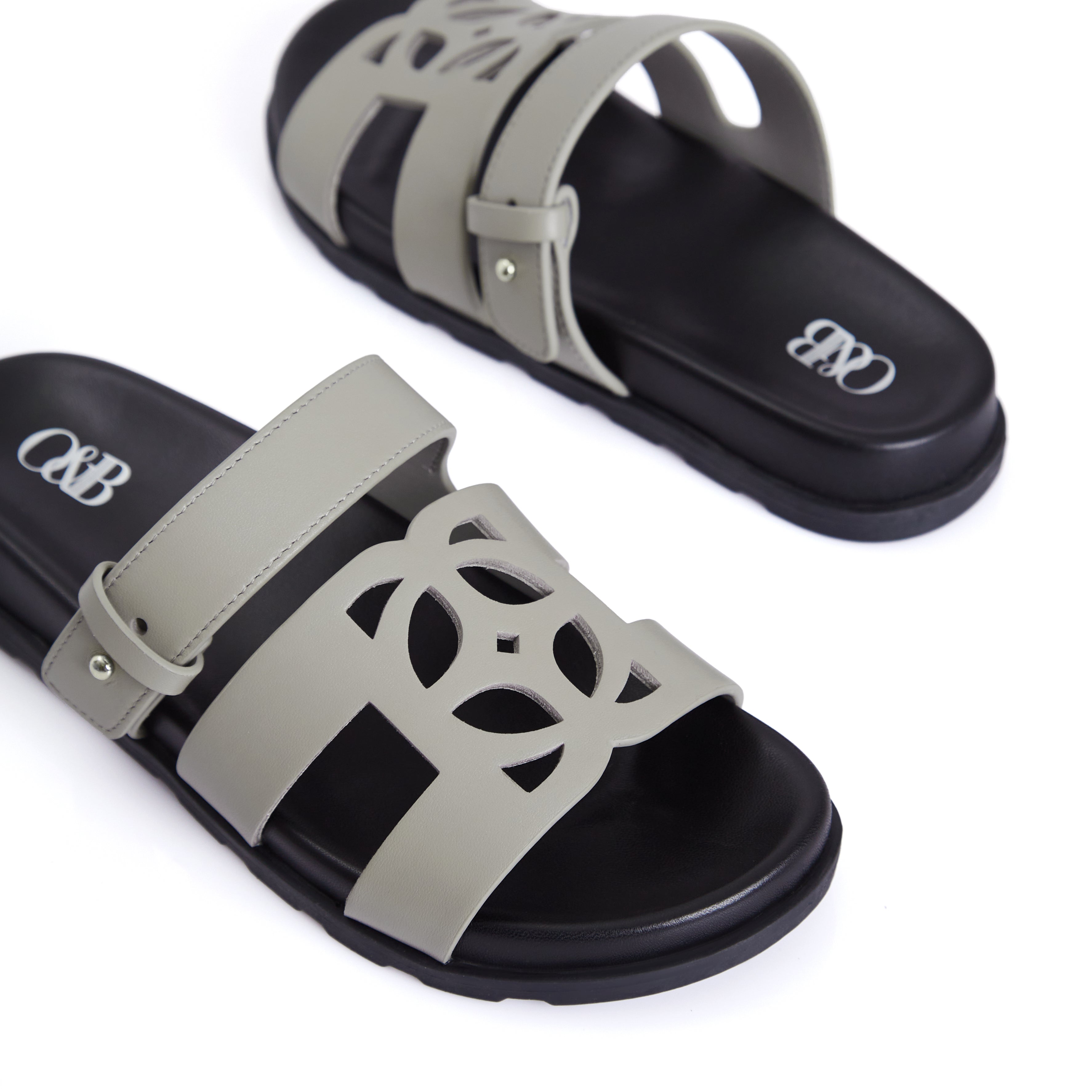 Cairo Sandals in Gentle Grey