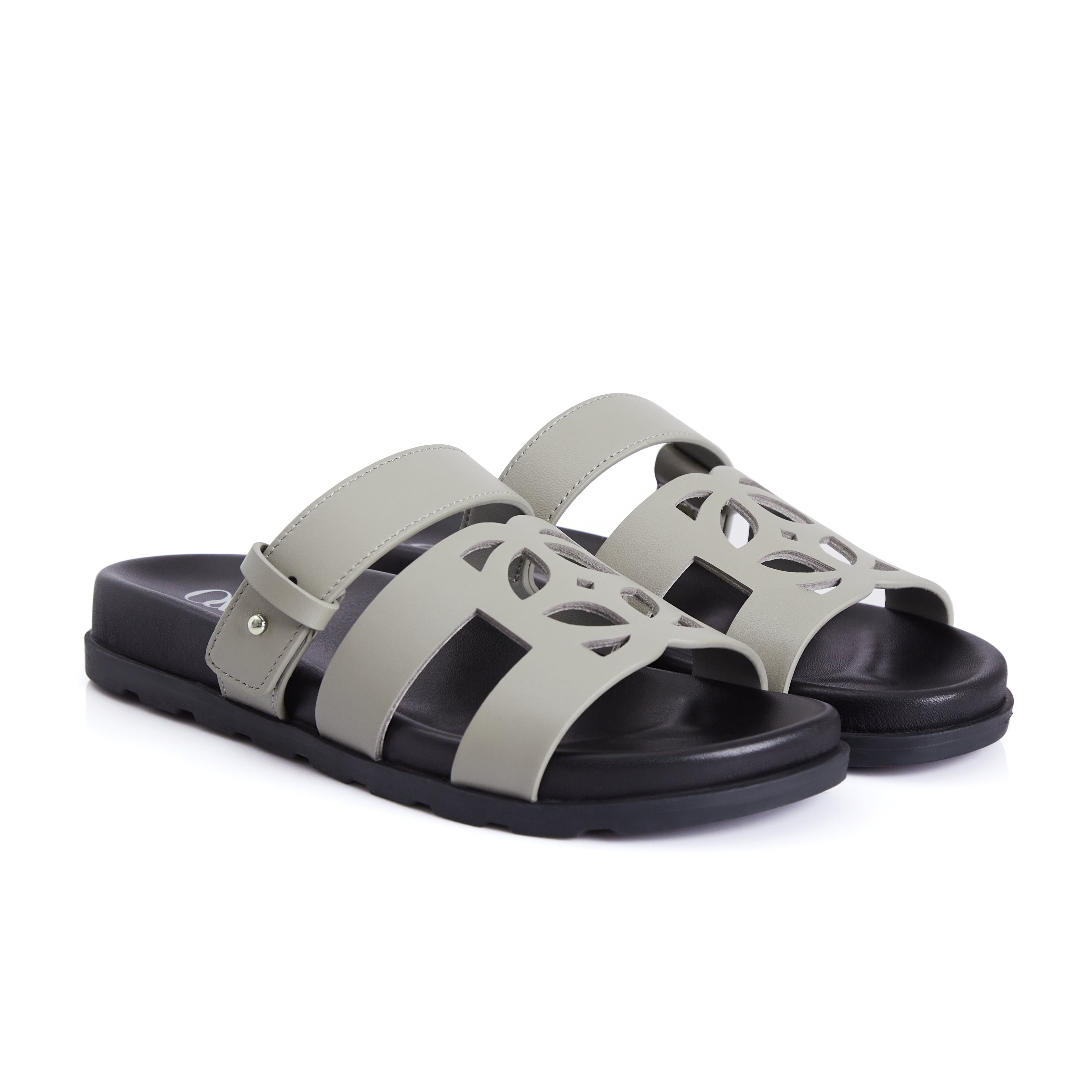 Cairo Sandals in Gentle Grey
