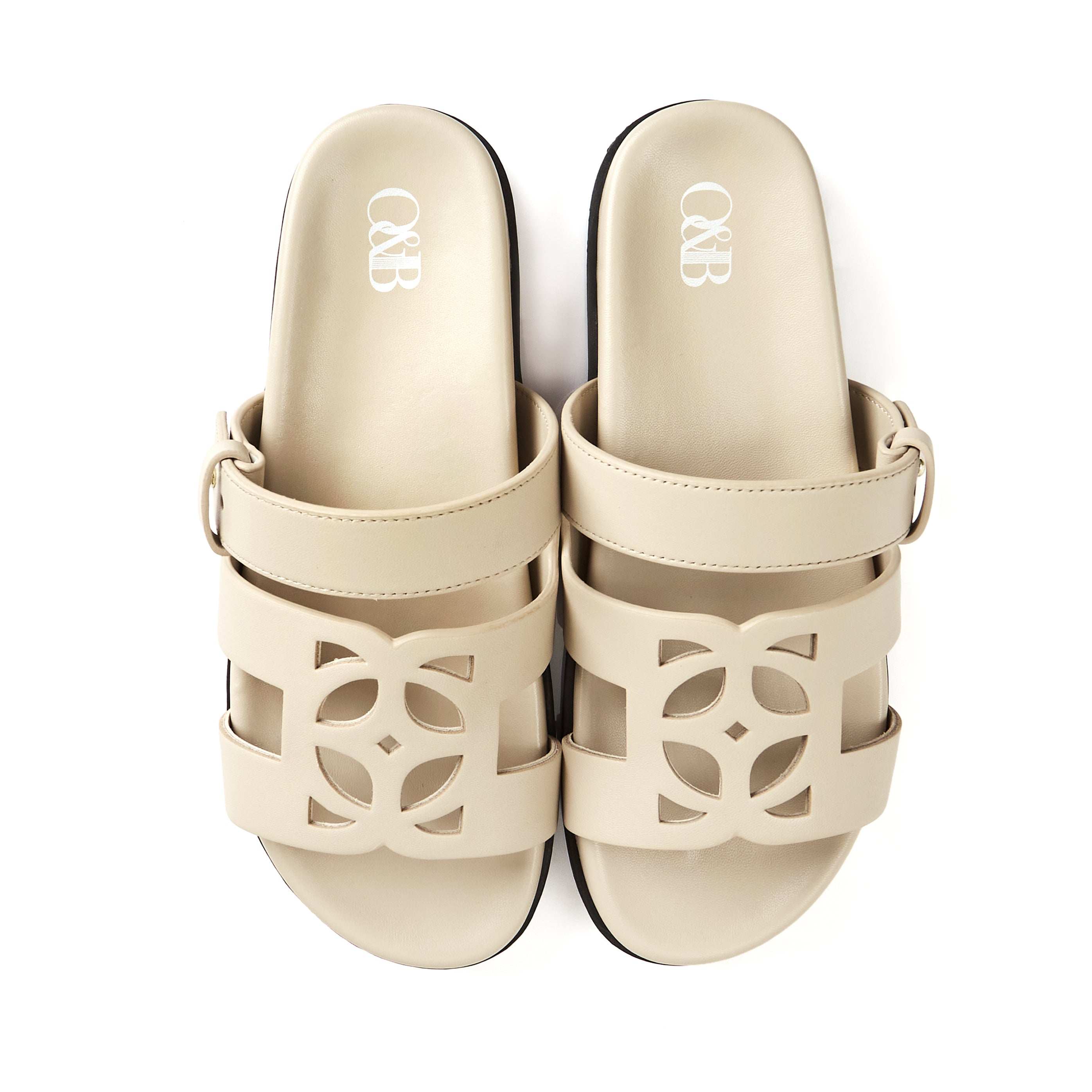 Cairo Sandals in Bare Beige