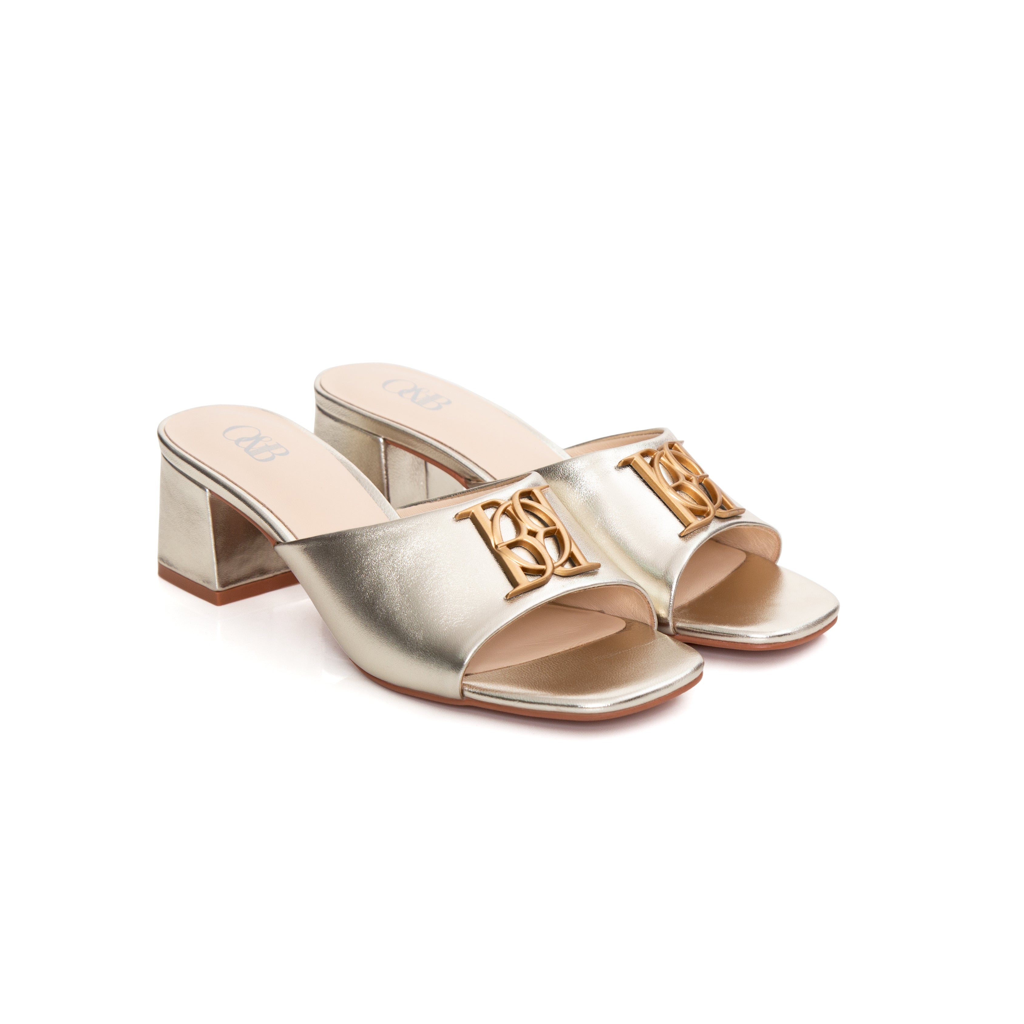 Covent Heels in Sparkling Gold