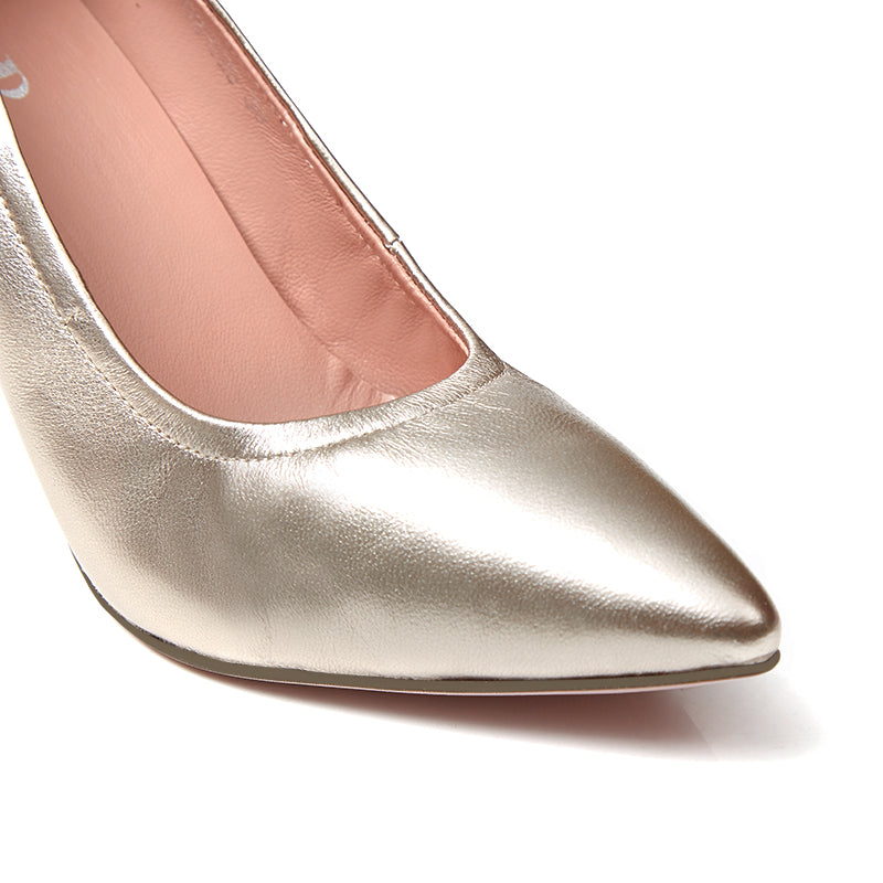 Diana Heel 3.2 Inch in Champagne