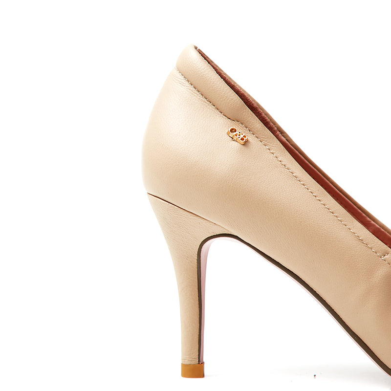 Diana Heel 3.2 Inch in True Naked Beige