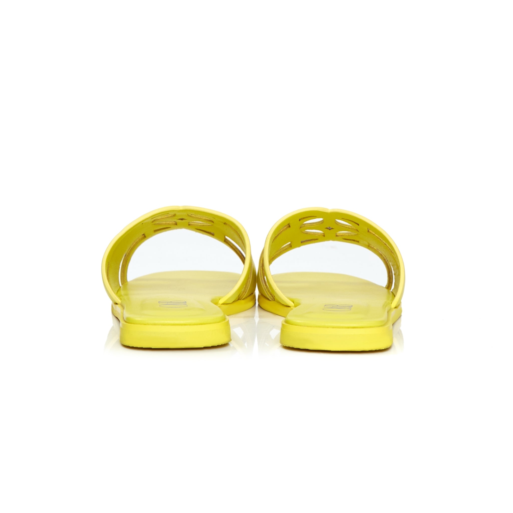 OandB Sandals in Electric Yellow