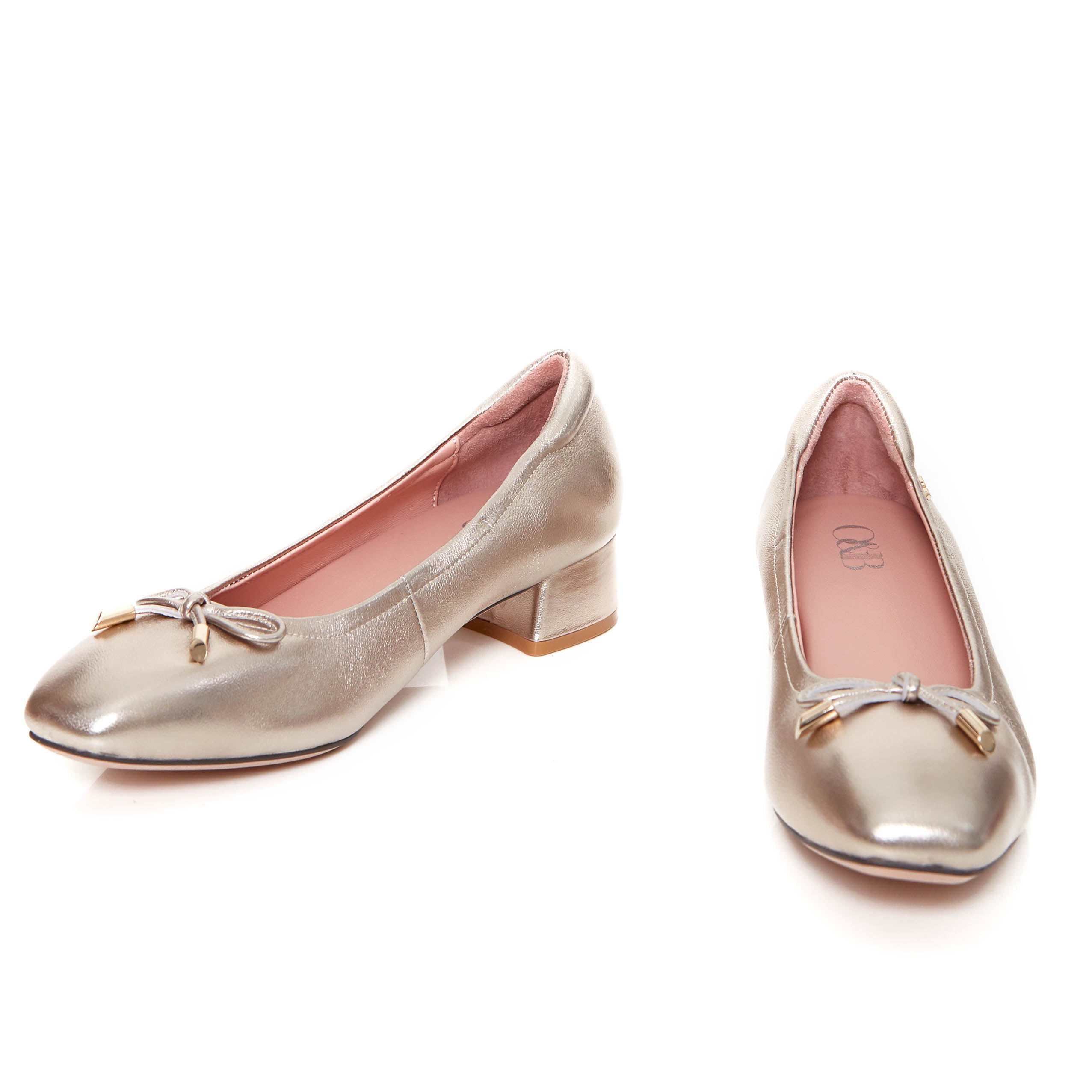 Audrey Classic Heels in Champagne