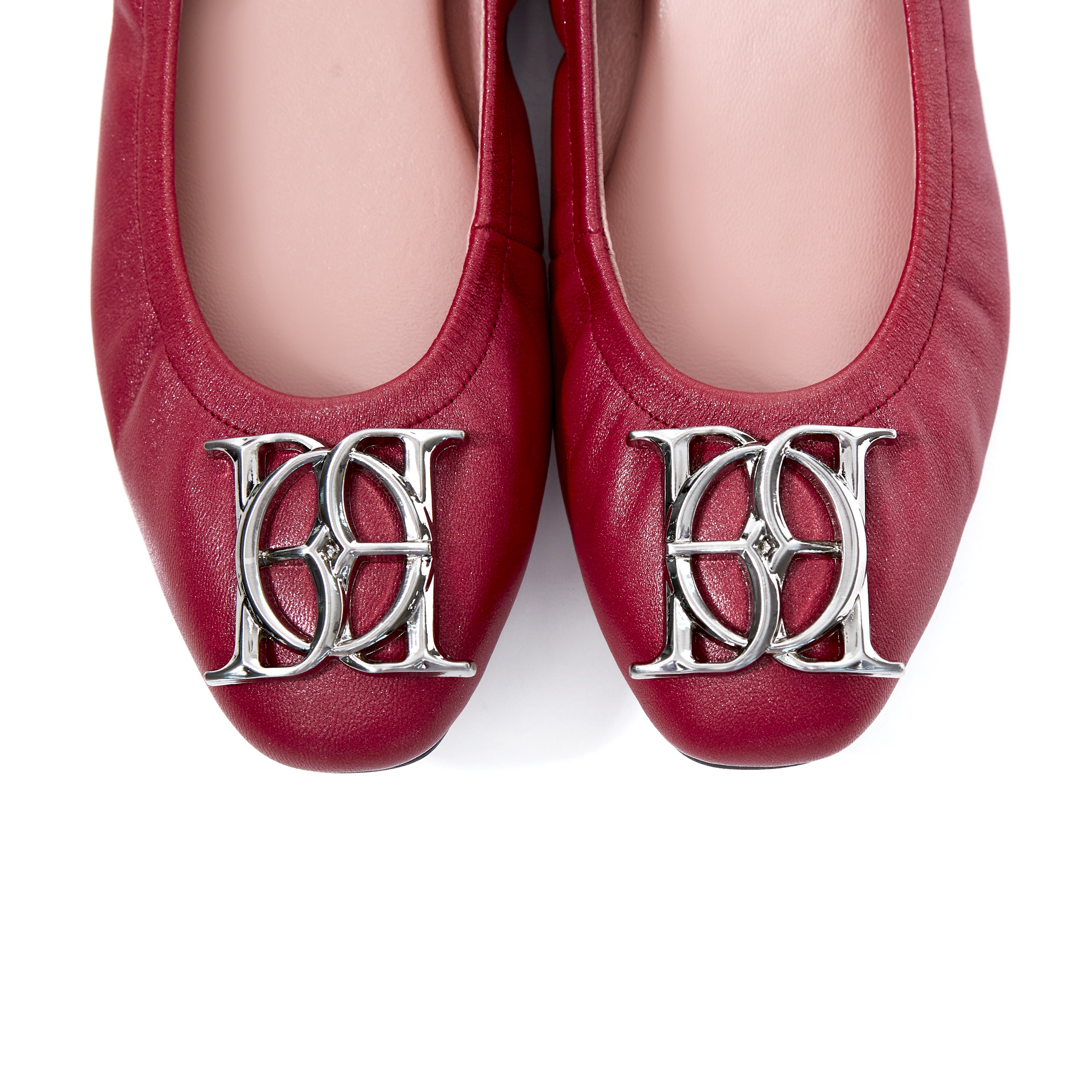 Audrey Crest in Shimmer Red