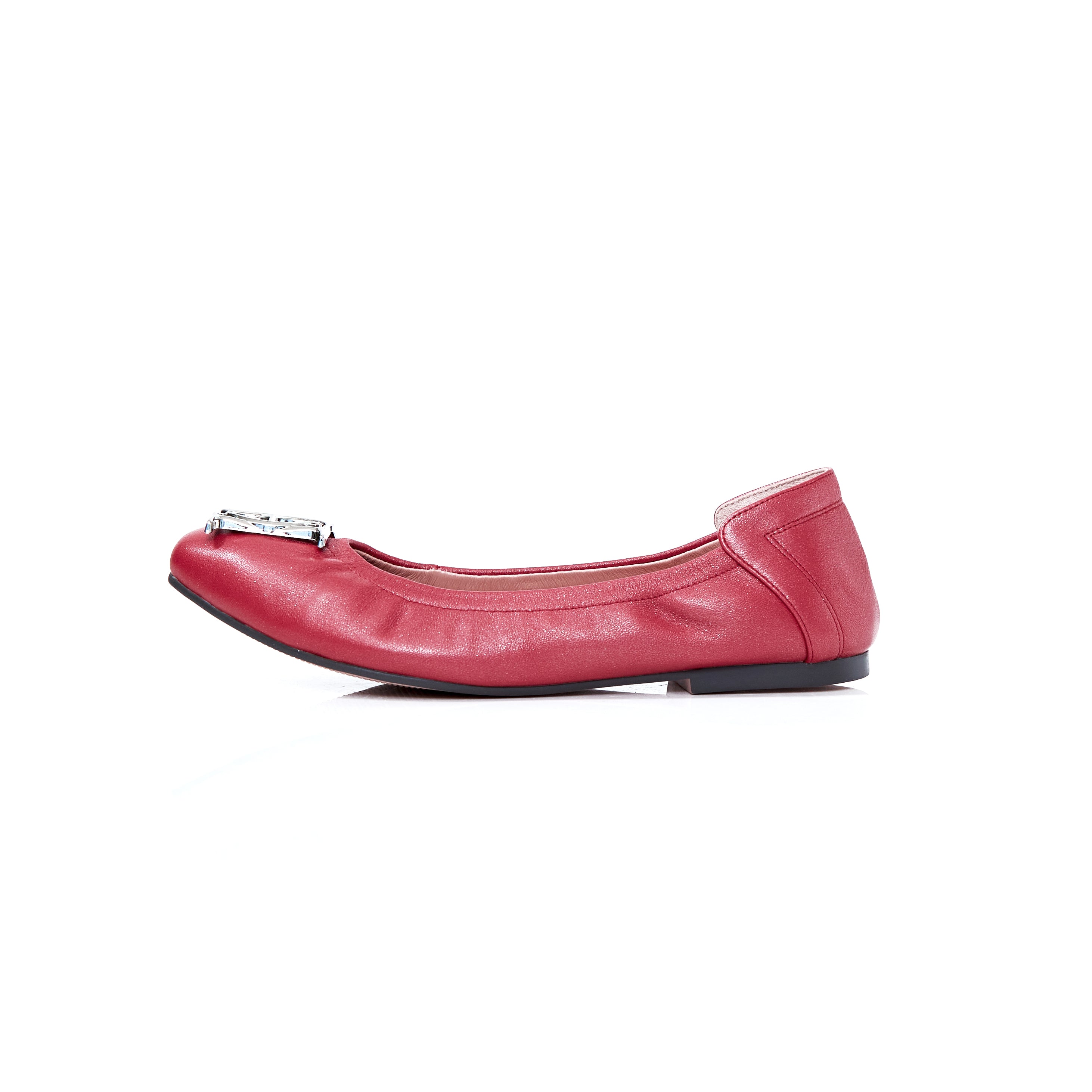 Audrey Crest in Shimmer Red