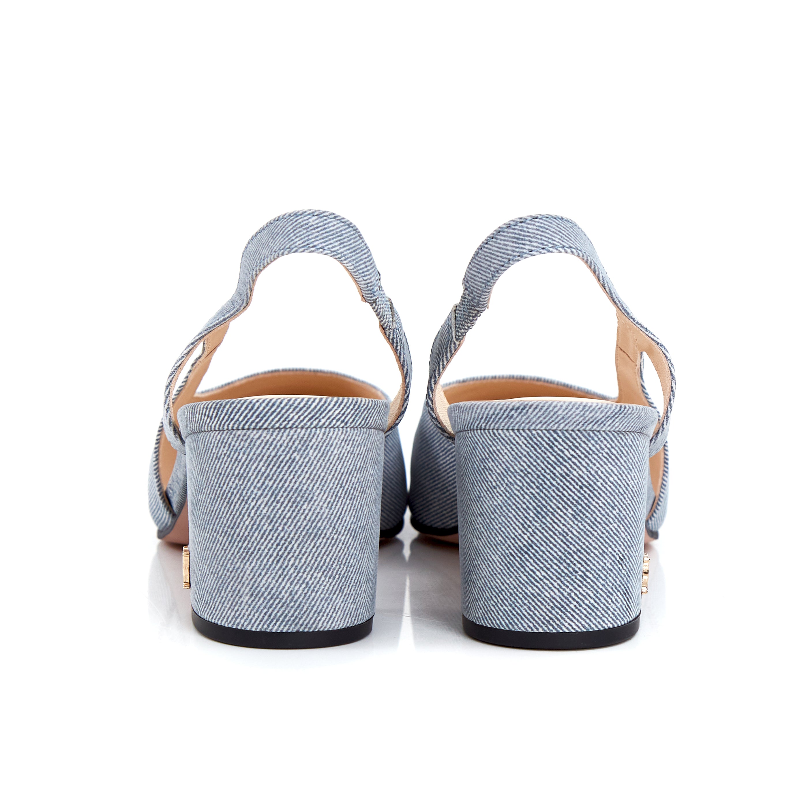 Femme Heels in Light Denim