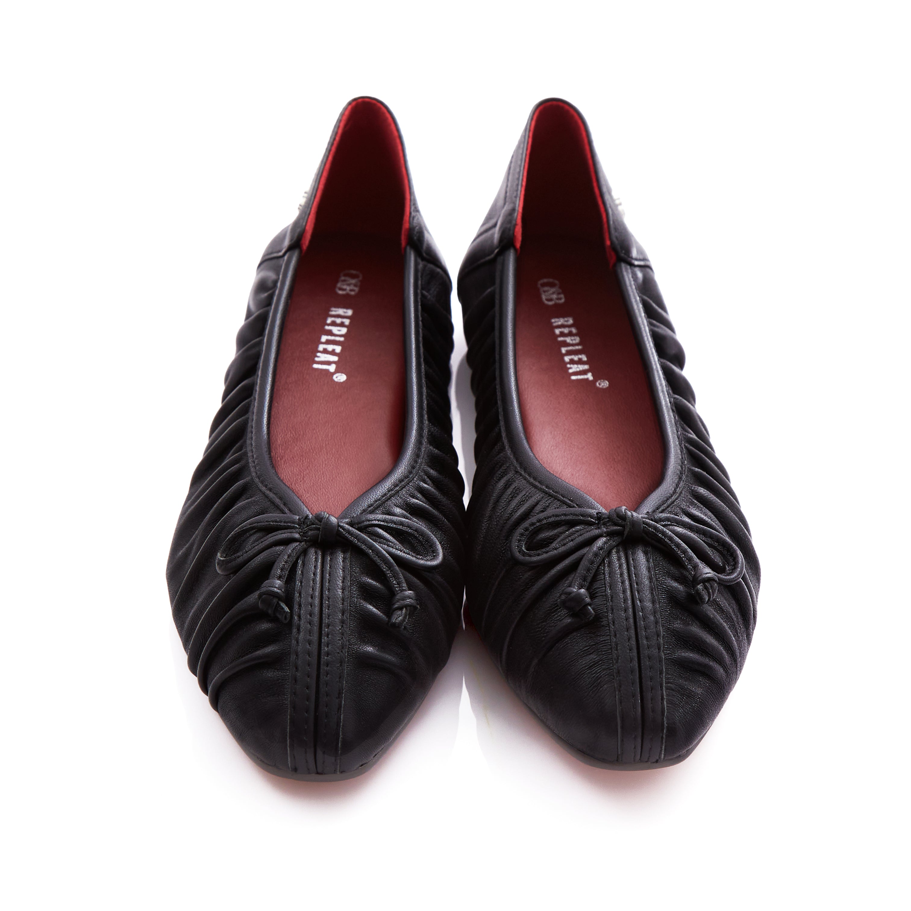 OANDB x REPLEAT - ELBA BALLERINAS IN TRESSA BLACK