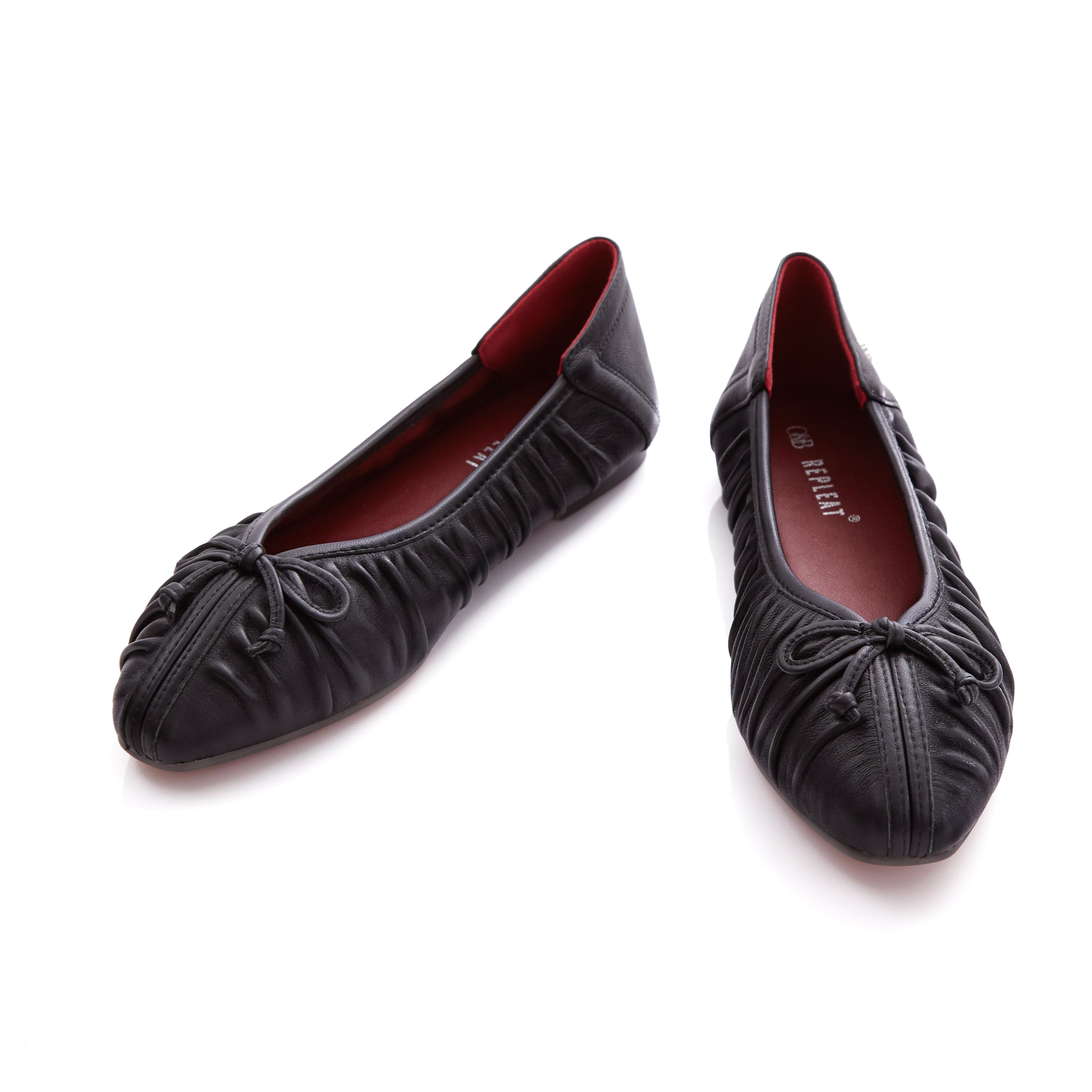 OANDB x REPLEAT - ELBA BALLERINAS IN TRESSA BLACK