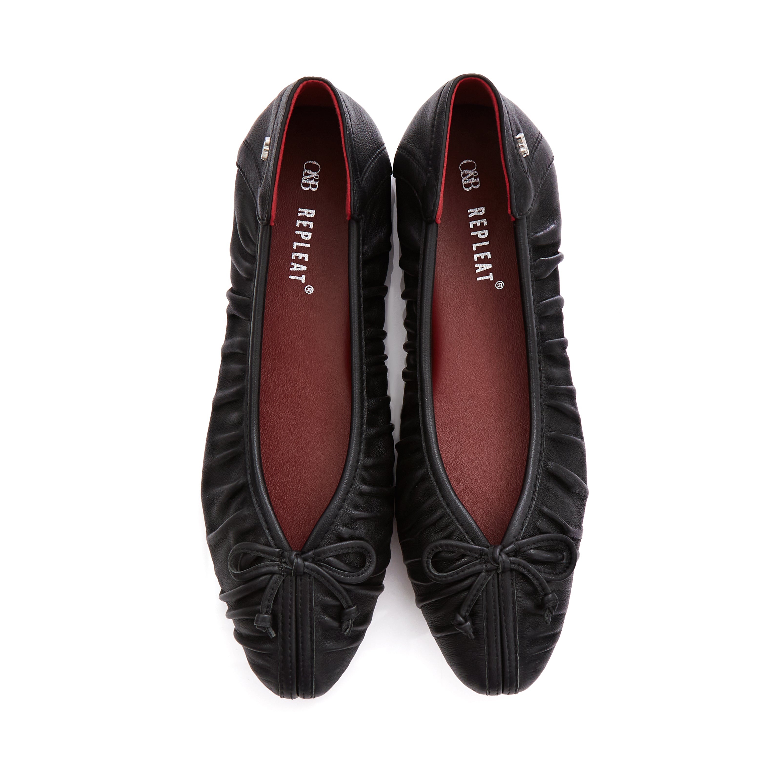 OANDB x REPLEAT - ELBA BALLERINAS IN TRESSA BLACK