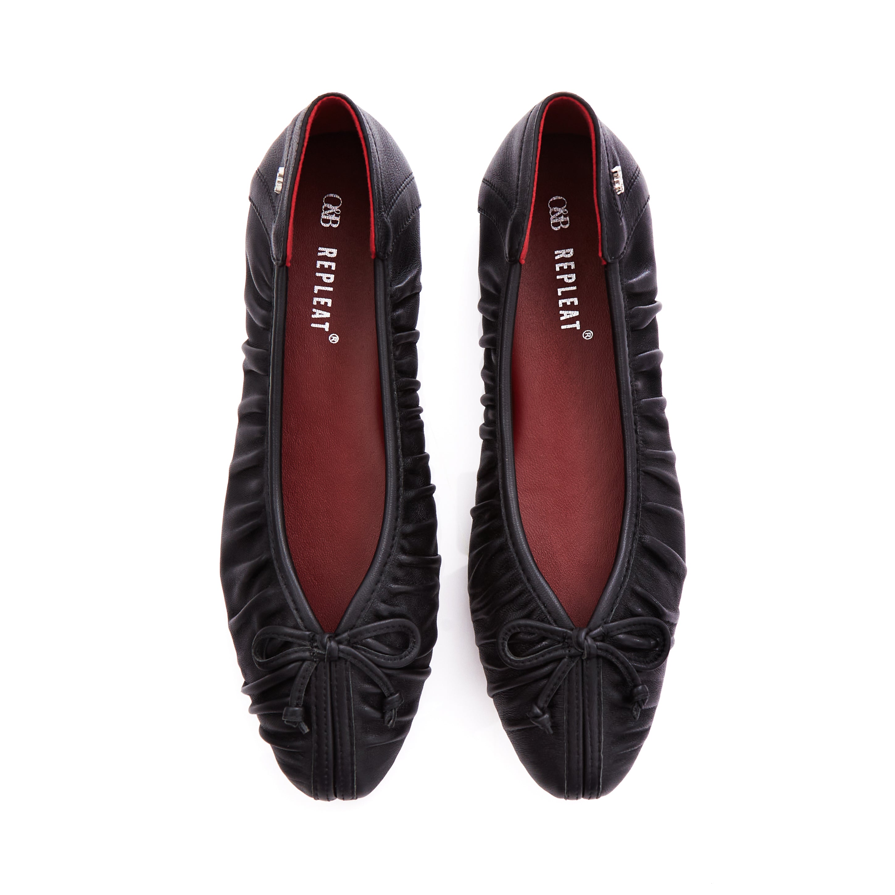 OANDB x REPLEAT - ELBA BALLERINAS IN TRESSA BLACK