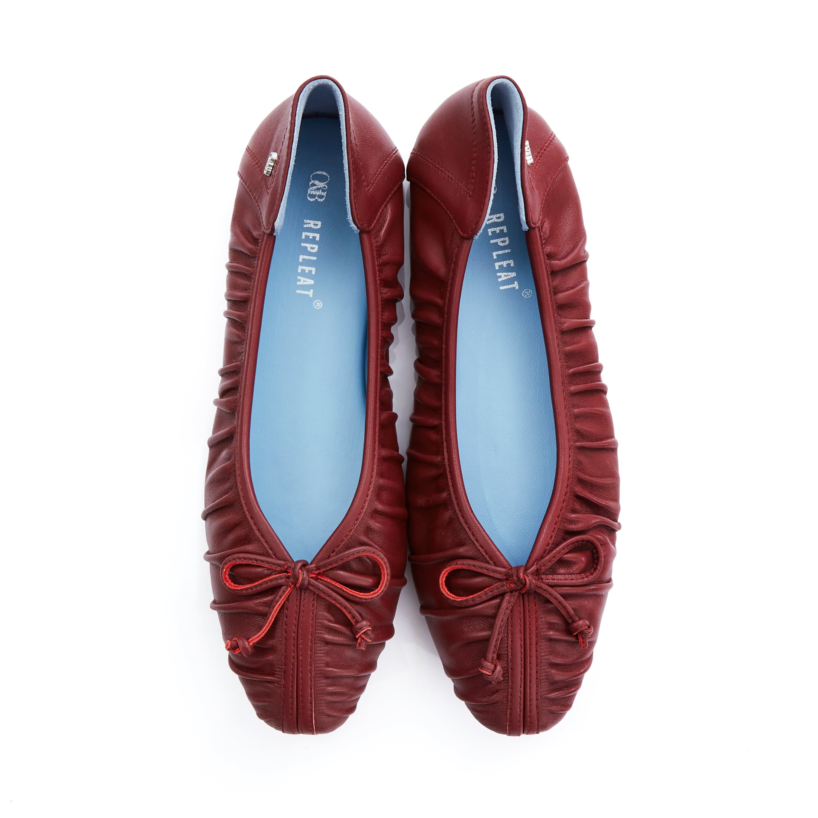 OANDB x REPLEAT - ELBA BALLERINAS IN OXBLOOD