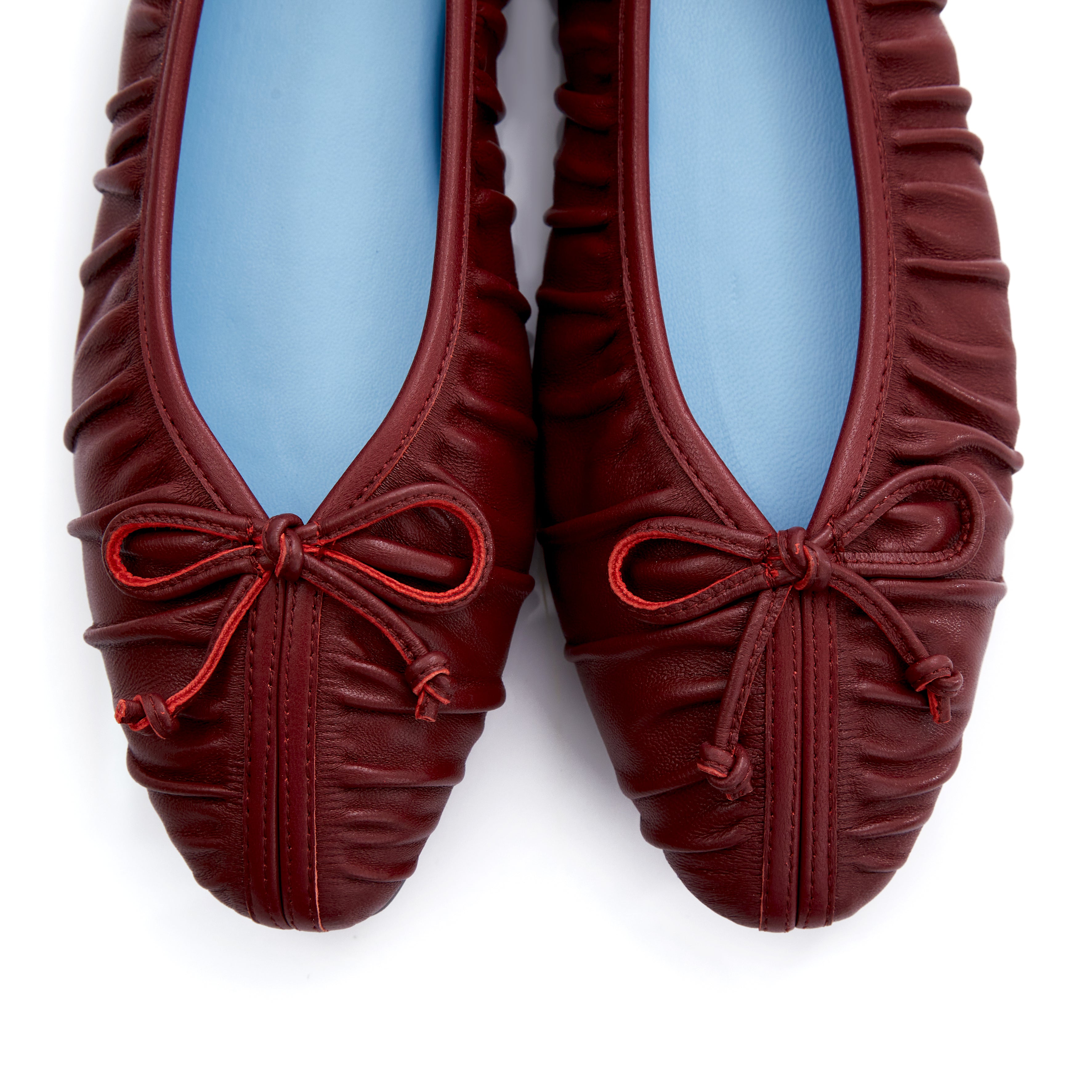 OANDB x REPLEAT - ELBA BALLERINAS IN OXBLOOD