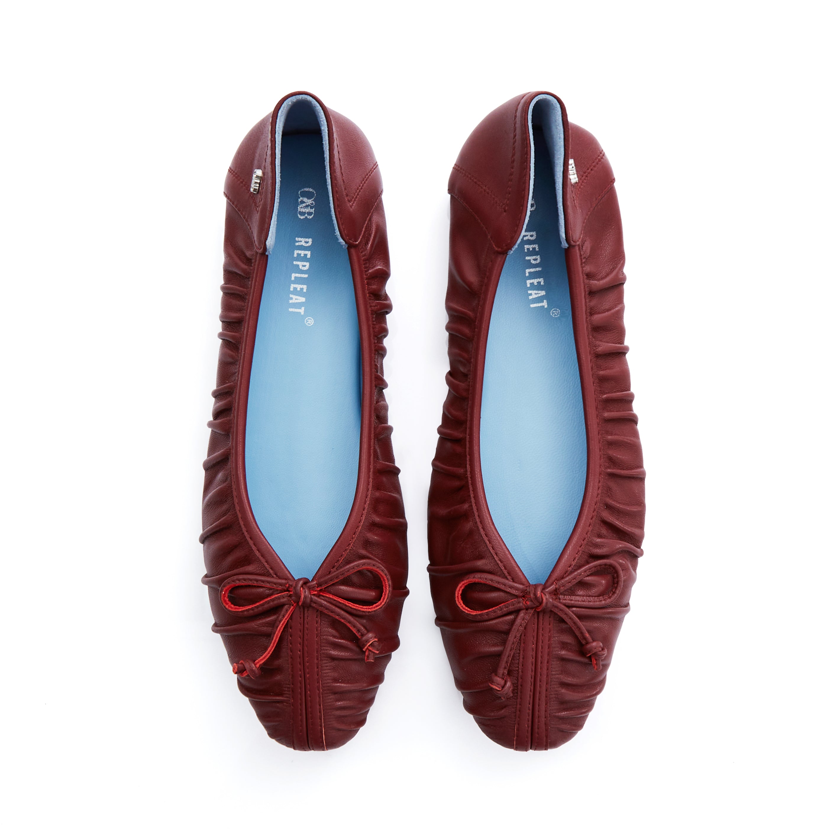 OANDB x REPLEAT - ELBA BALLERINAS IN OXBLOOD
