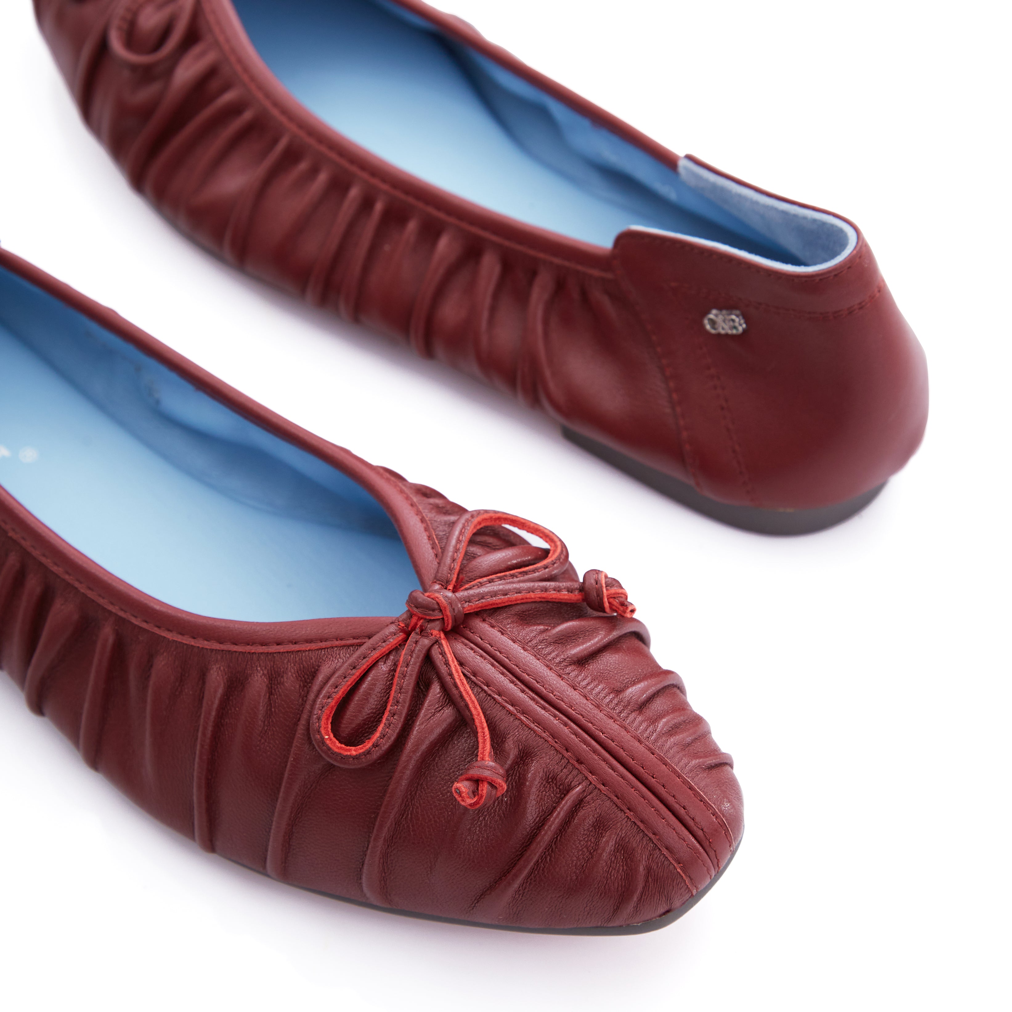 OANDB x REPLEAT - ELBA BALLERINAS IN OXBLOOD