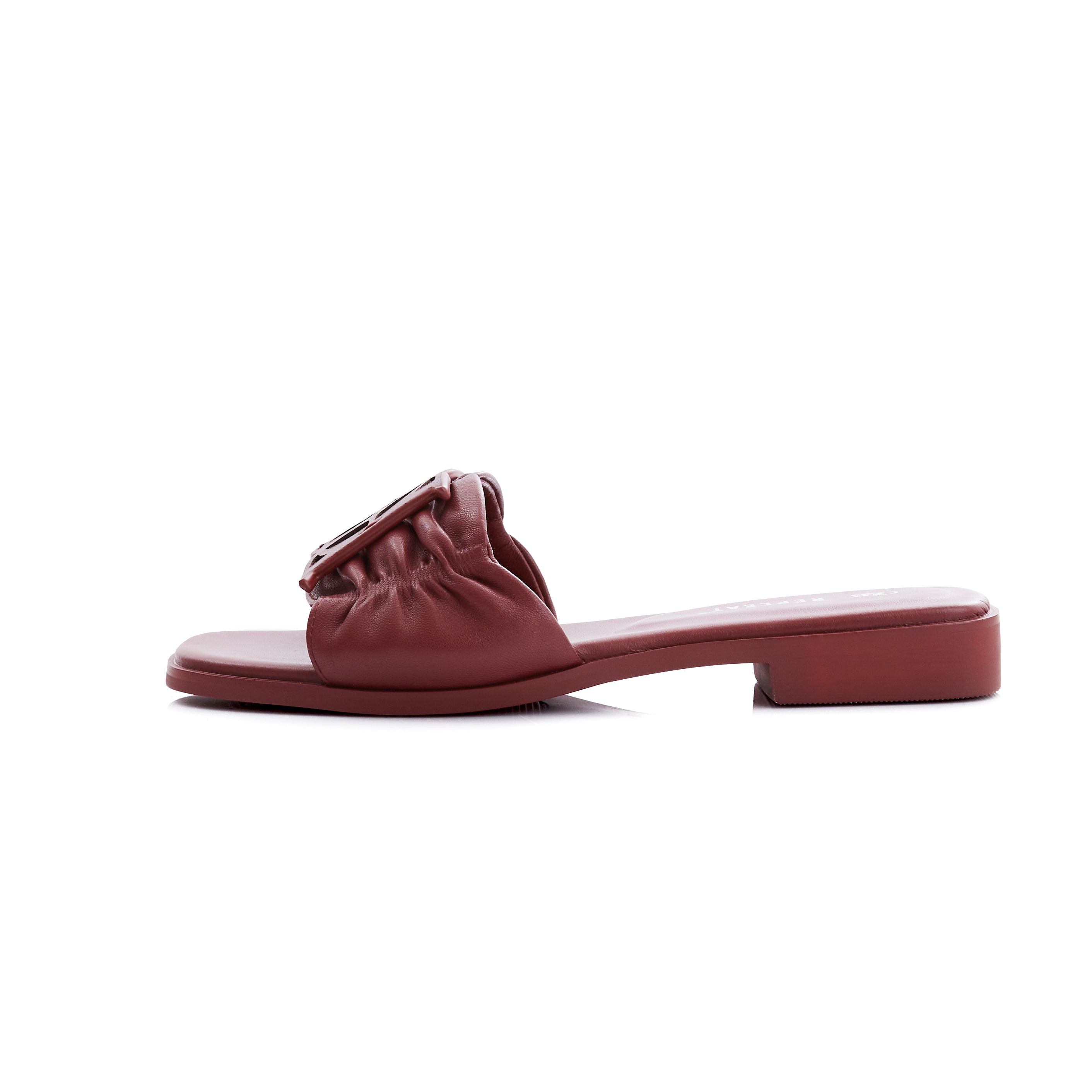 OANDB x REPLEAT - ELBA SANDALS IN OXBLOOD
