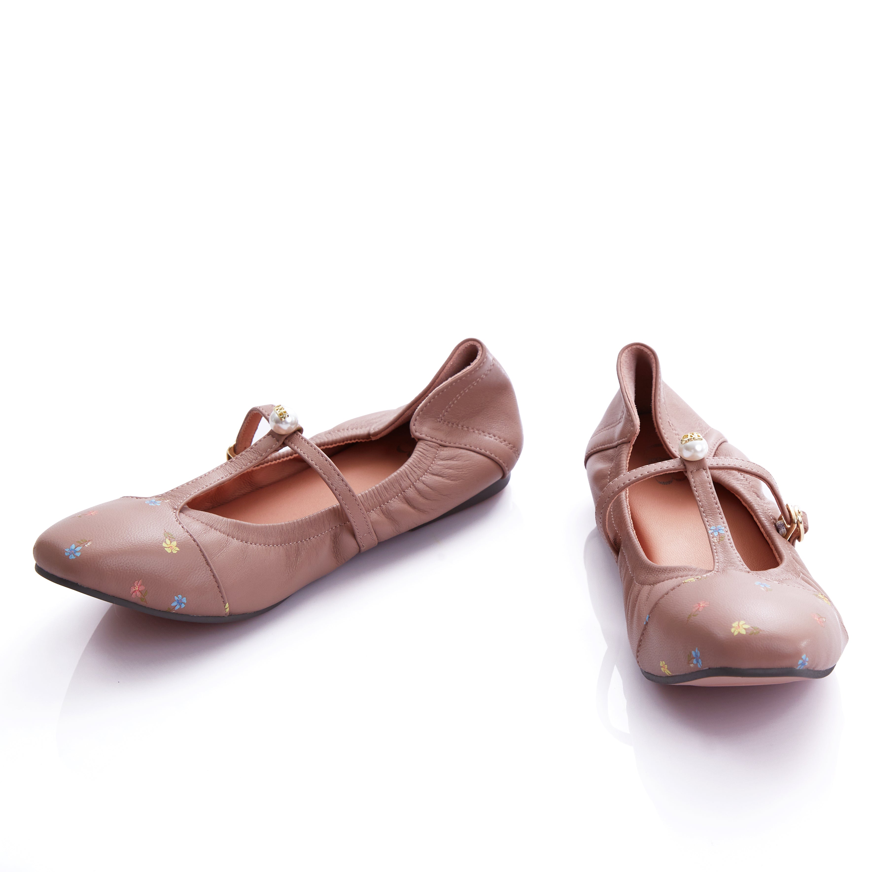 Audrey Lily T-Bar in Tuscan Pink
