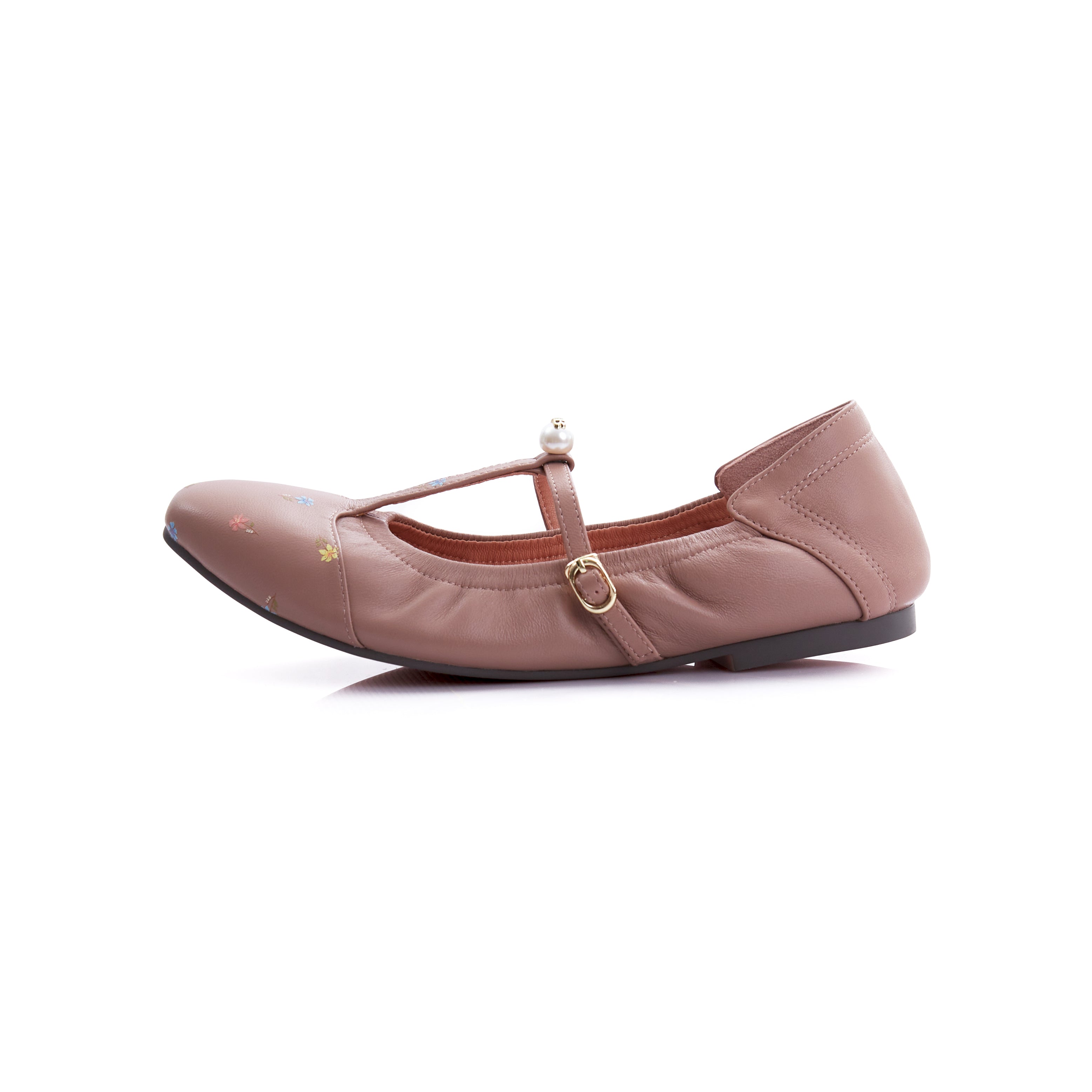 Audrey Lily T-Bar in Tuscan Pink