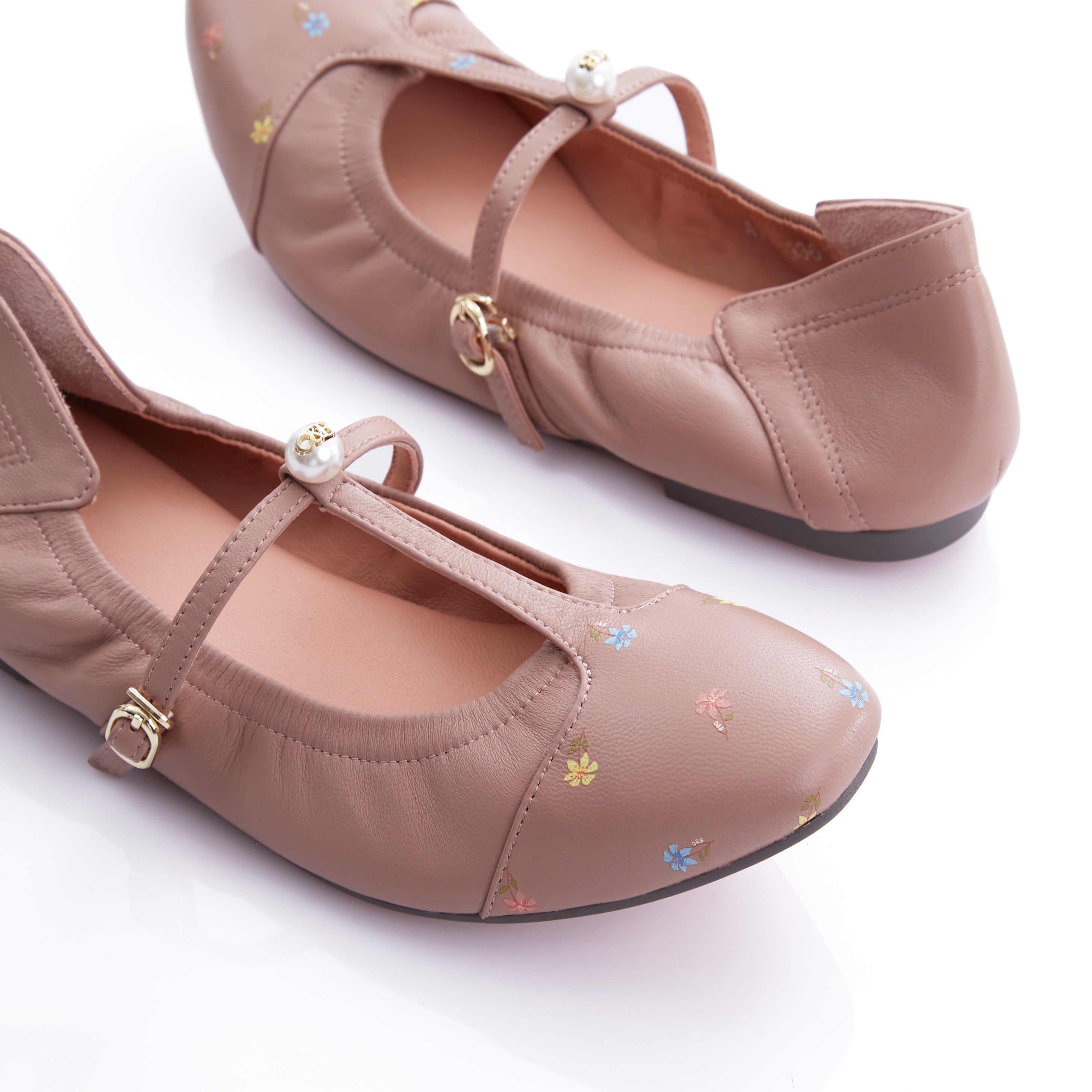 Audrey Lily T-Bar in Tuscan Pink