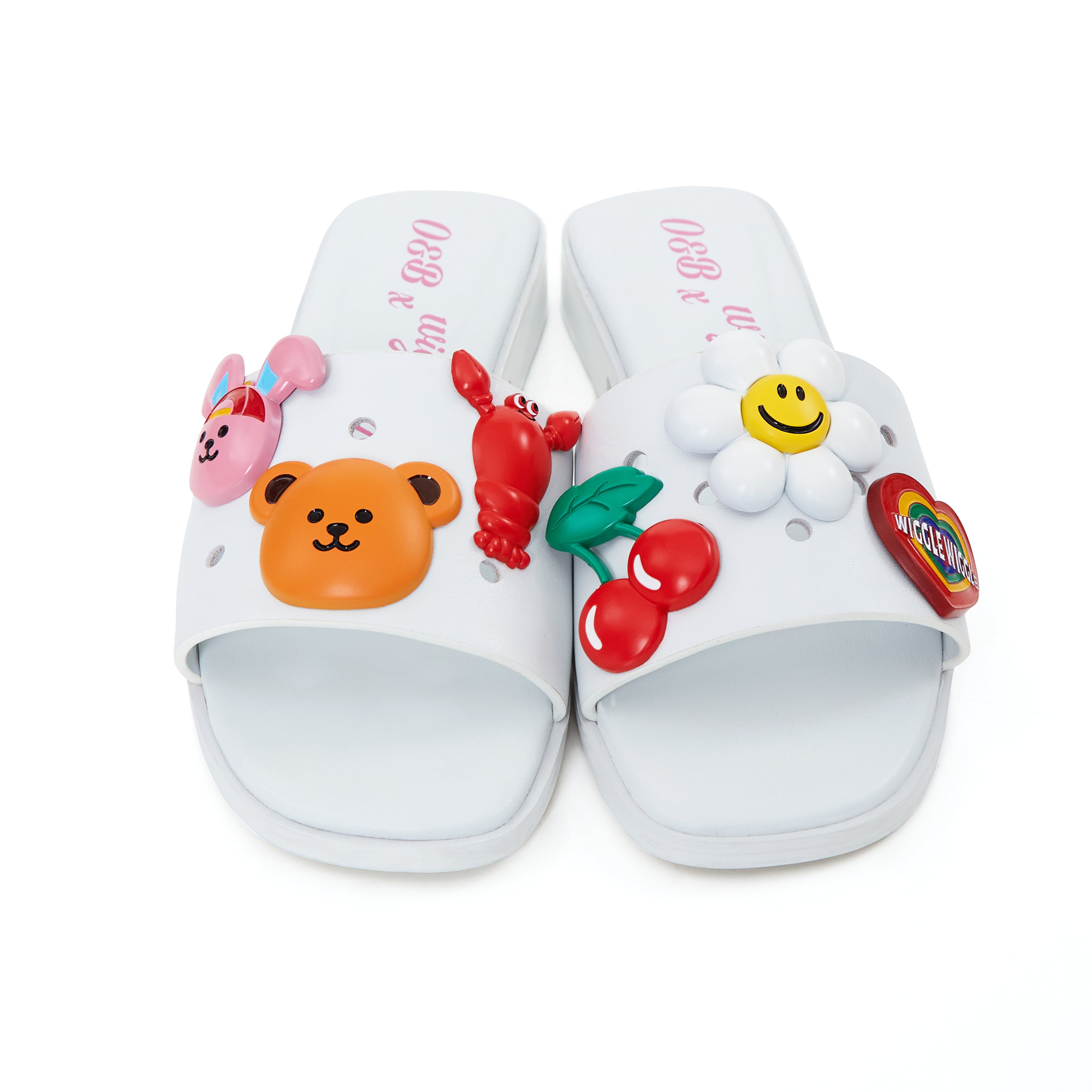 MIYO Smile Sandals in White Bliss