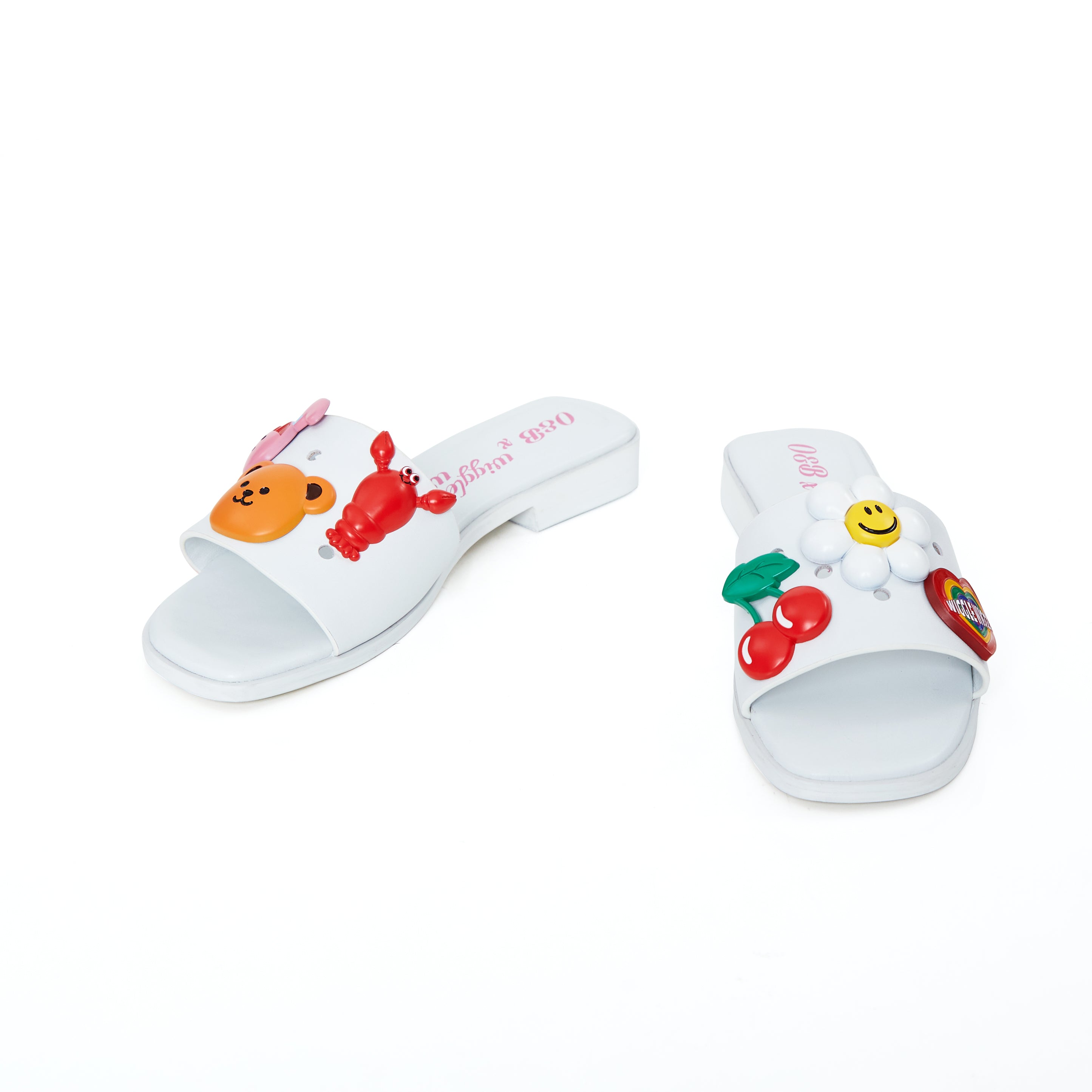 MIYO Smile Sandals in White Bliss