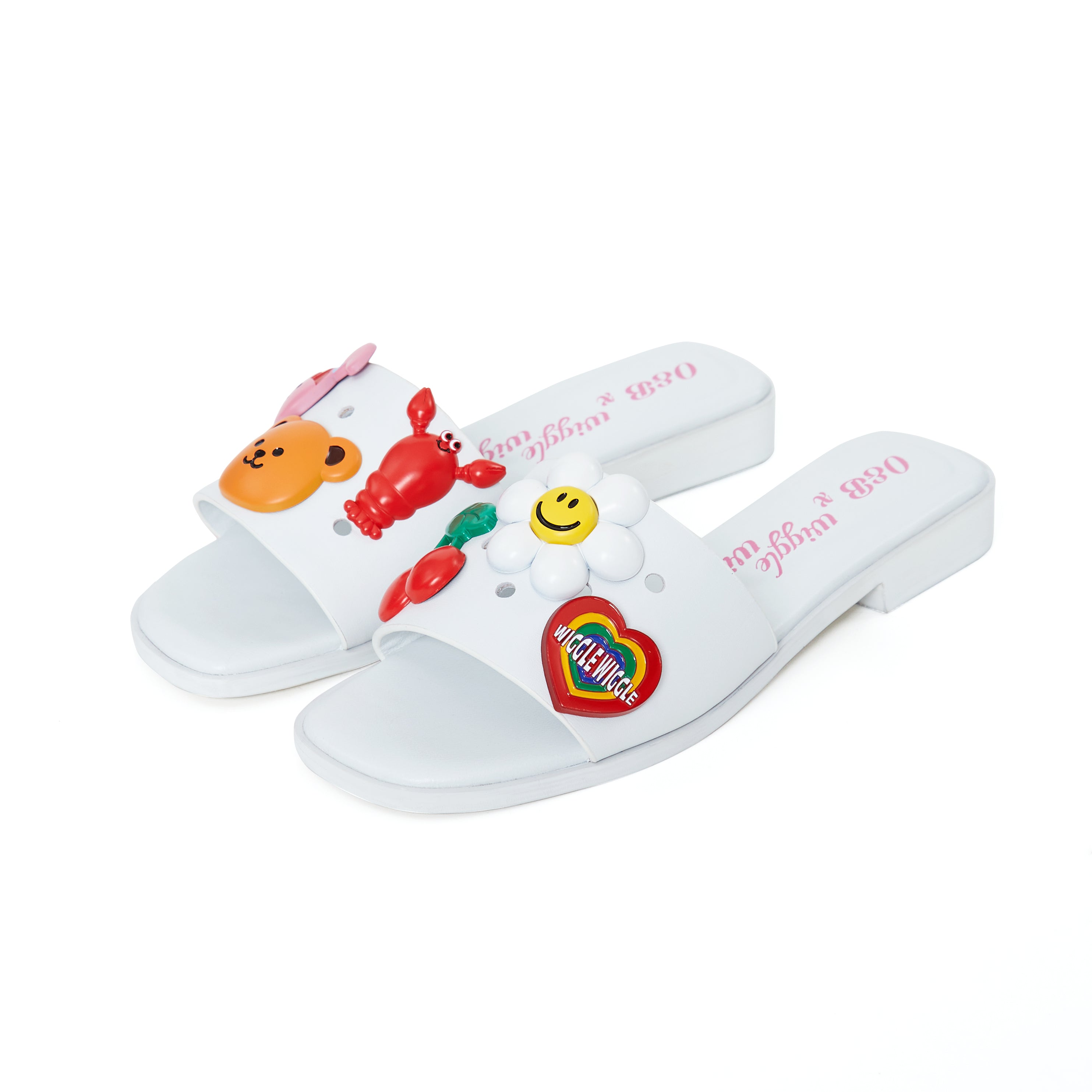 MIYO Smile Sandals in White Bliss
