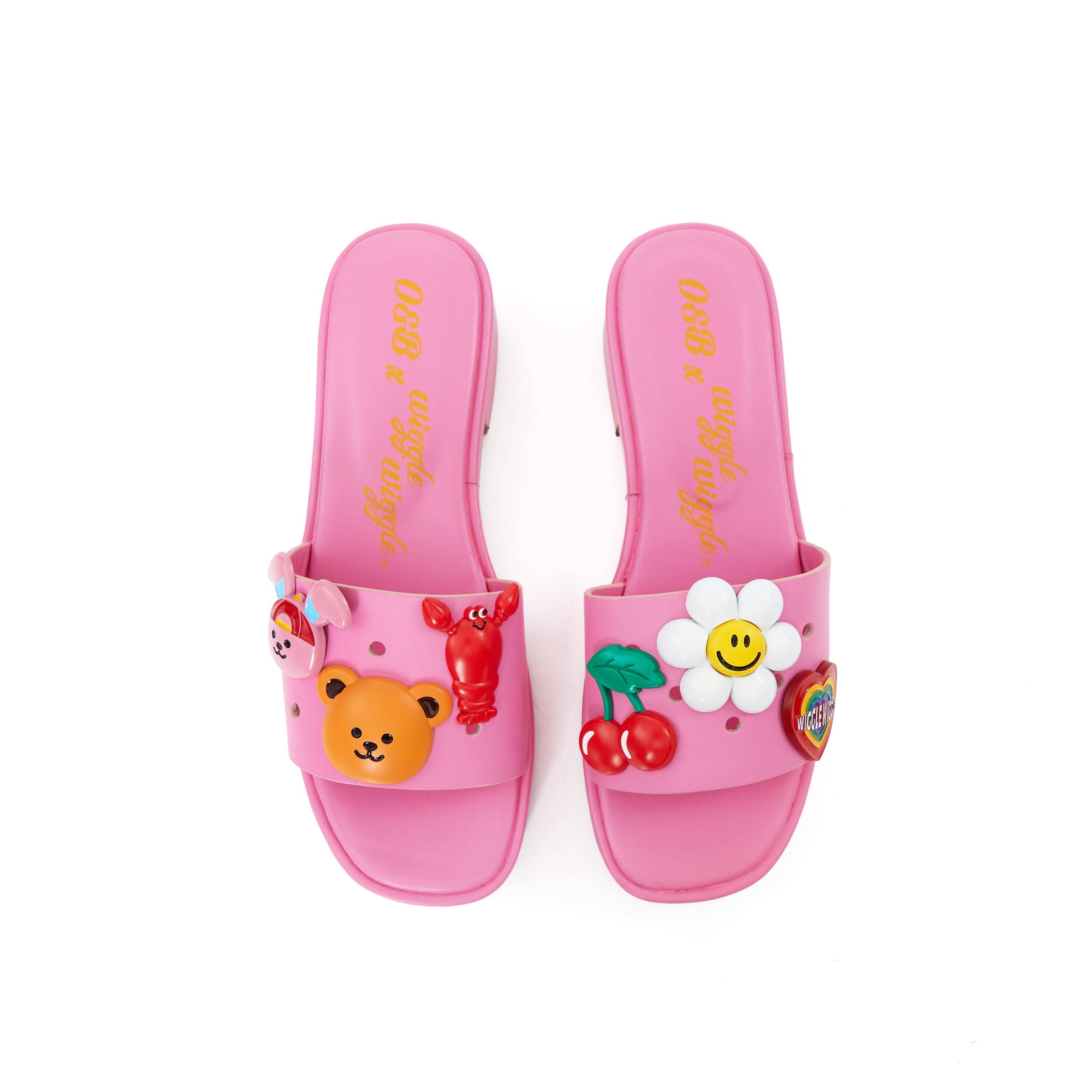 MIYO Smile Platform Sandals in Delighted Pink