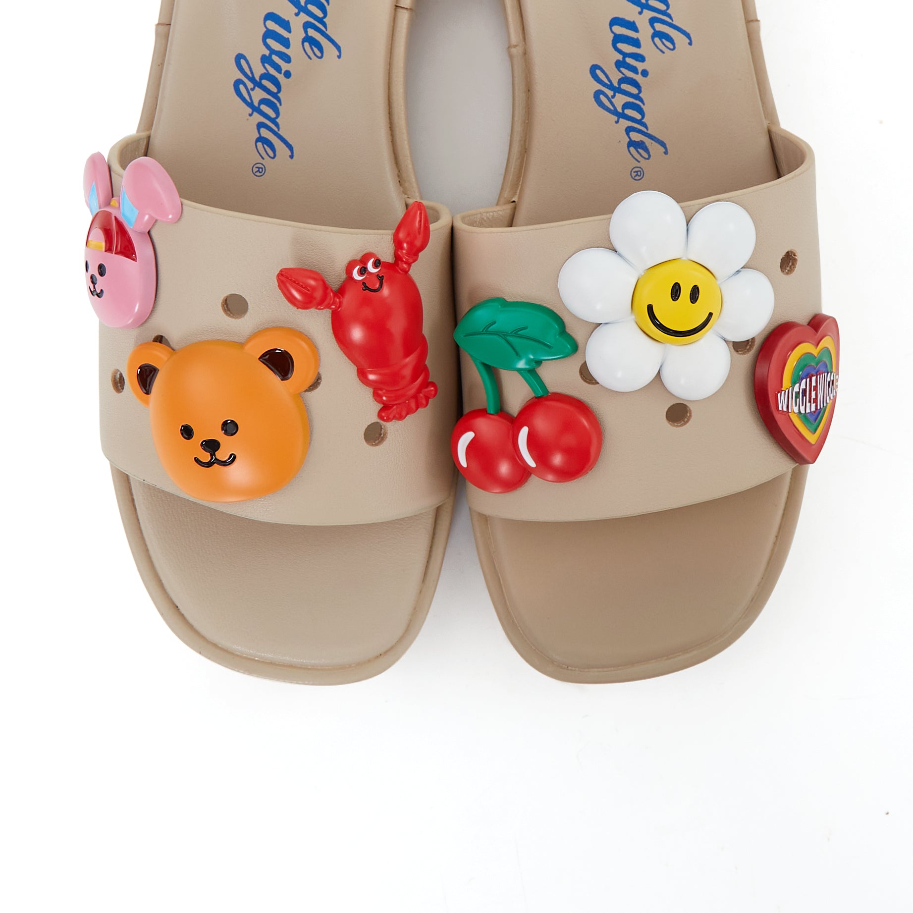 MIYO Smile Platform Sandals in Beige Heaven