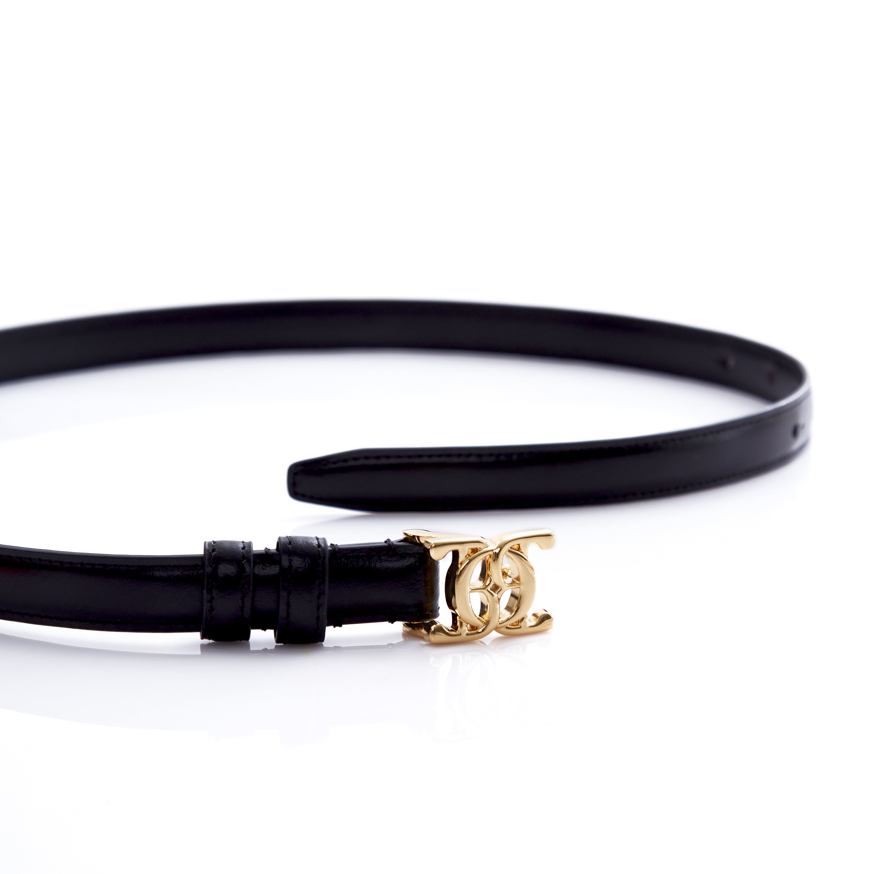 O&B CLASSIC BELT IN CREST BLACK
