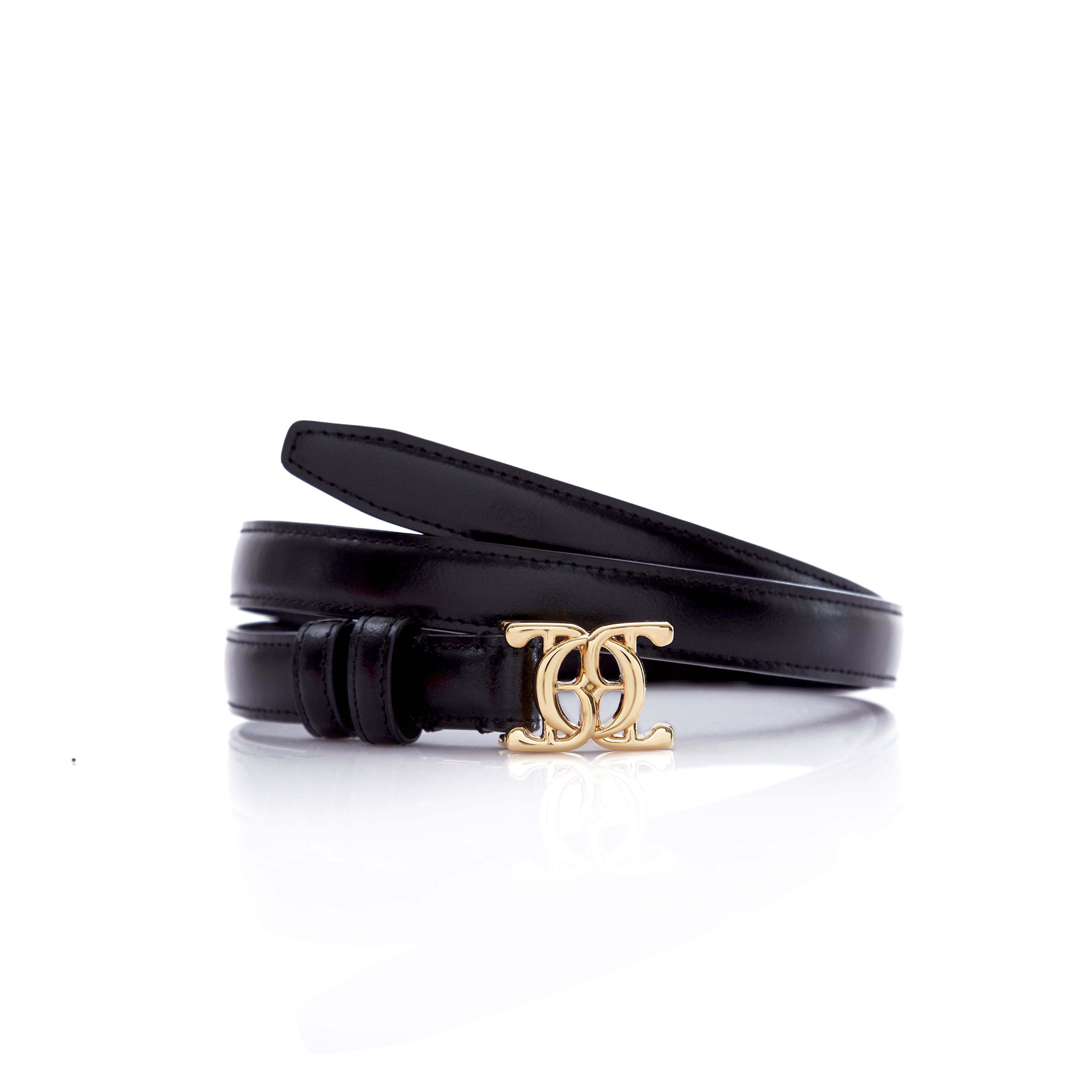 O&B CLASSIC BELT IN CREST BLACK