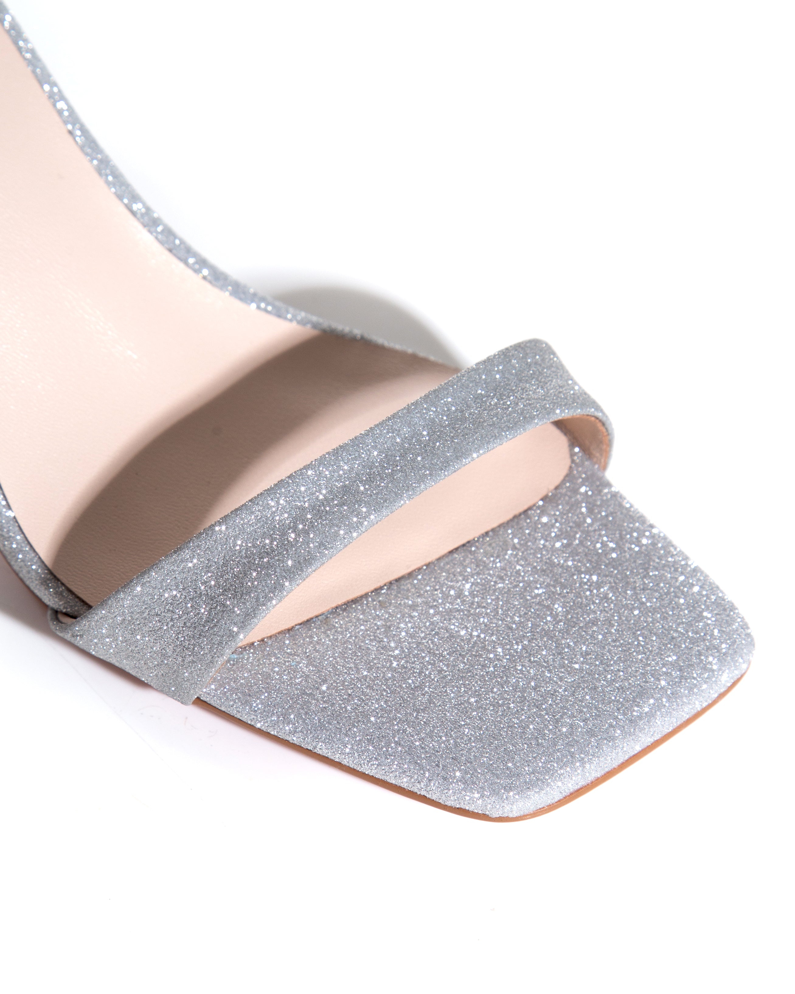 Yaya Mid Heels In Clear Crystal