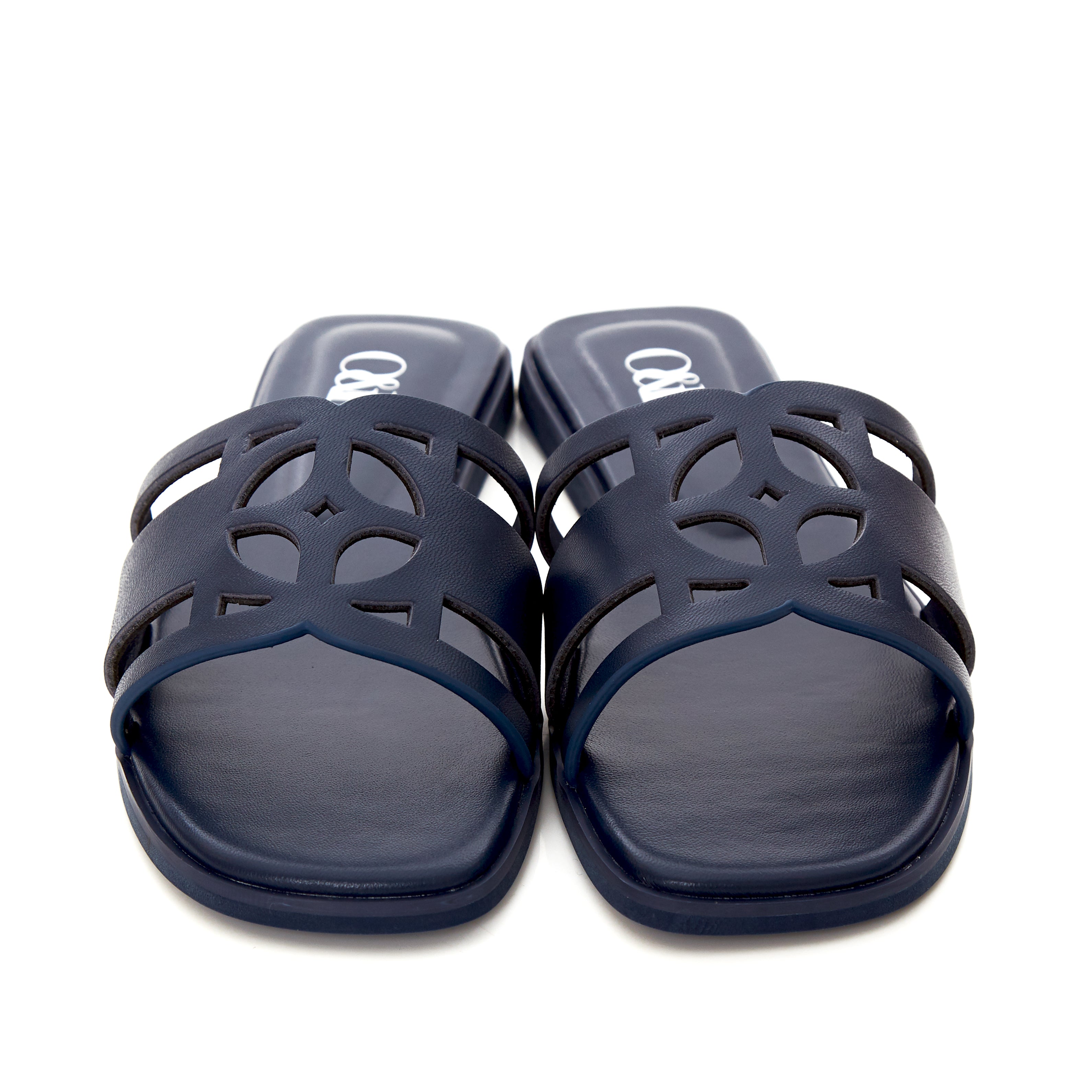 OandB Sandals in Navy Blue