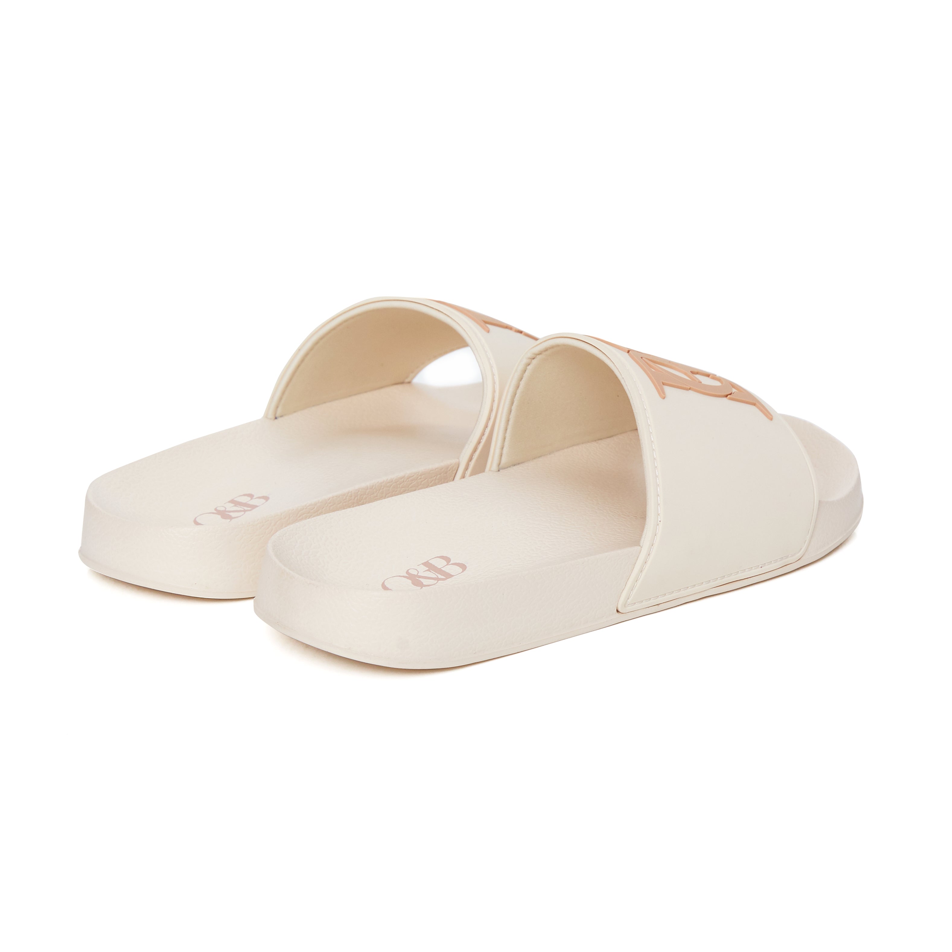 Crest Slide Sandals in Wanted Cream Beige