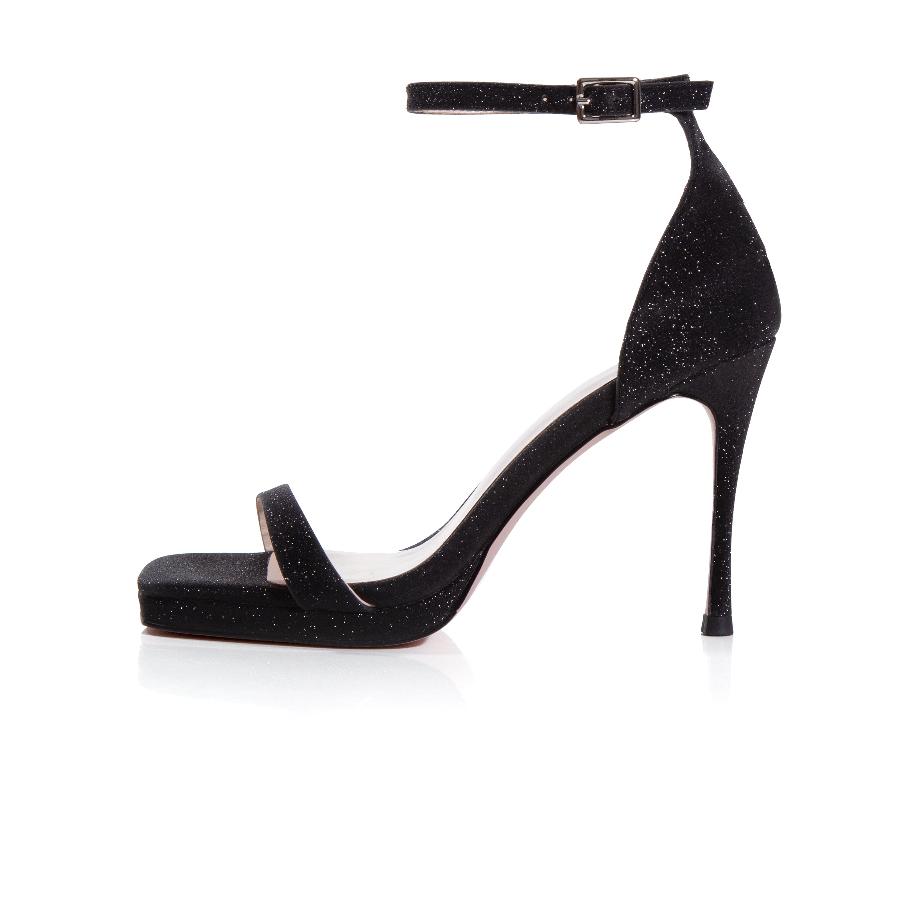 O&B Yaya High Heels Black Crystal Black