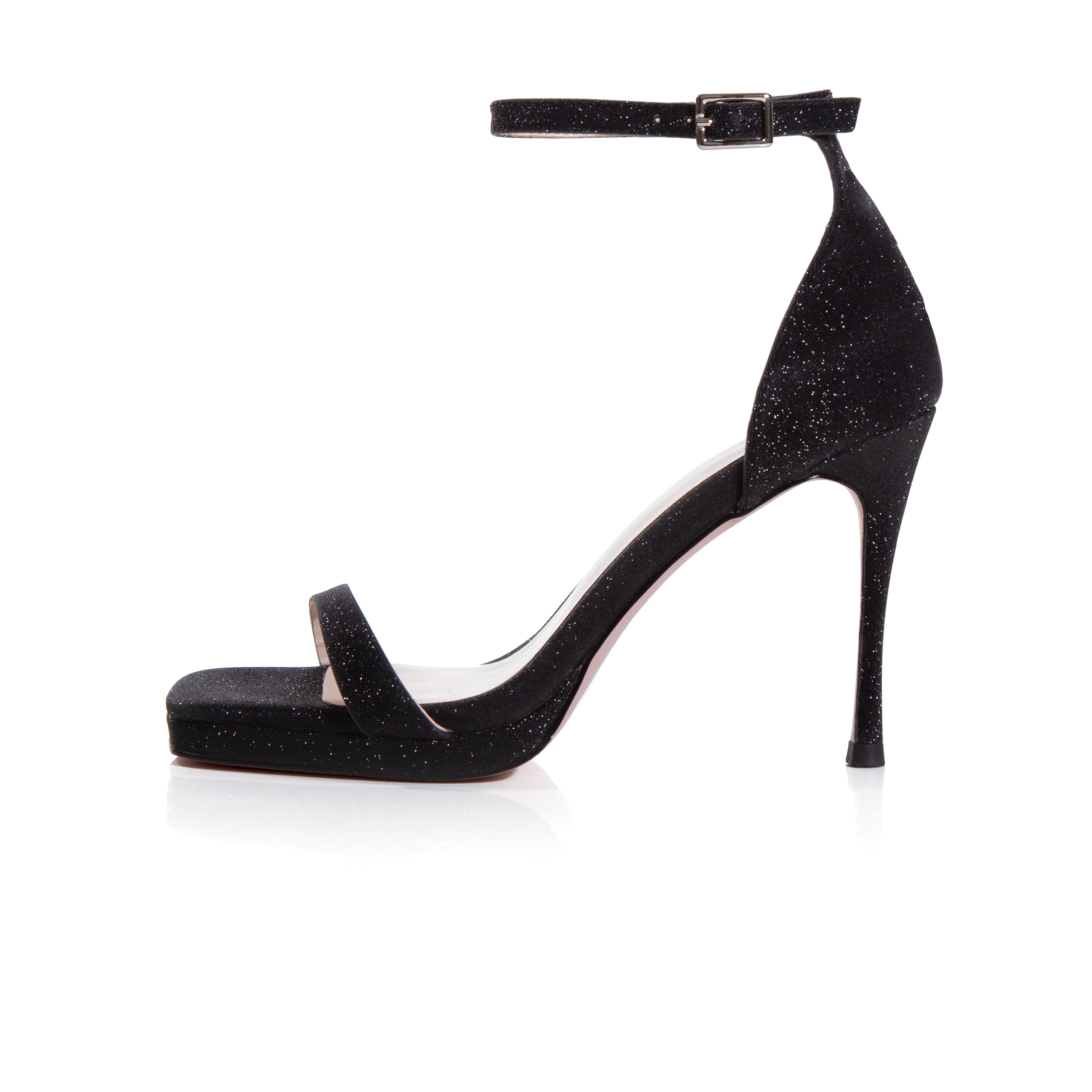 O&B Yaya High Heels Black Crystal Black 