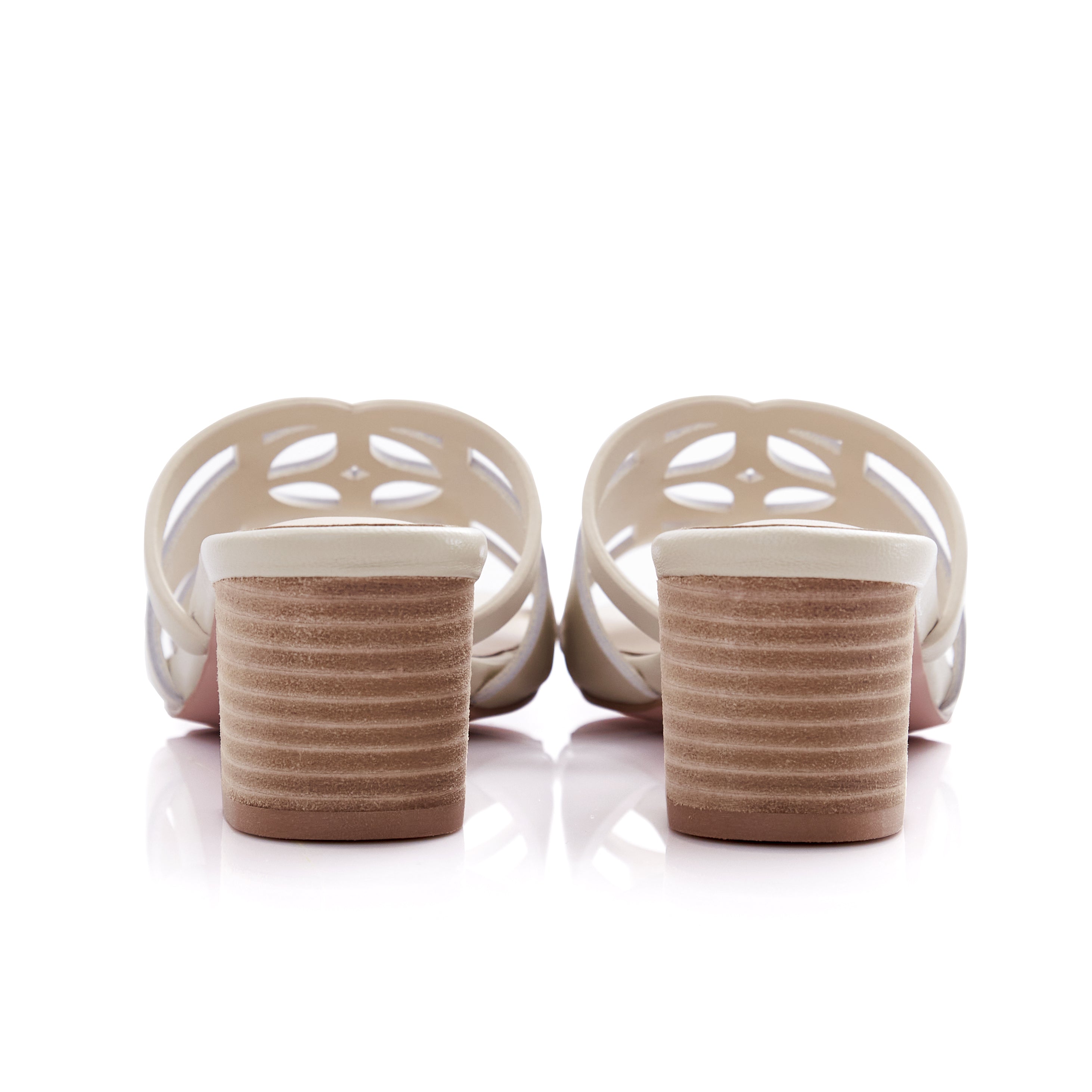 O&B Sandals Heels in Undercover Cream
