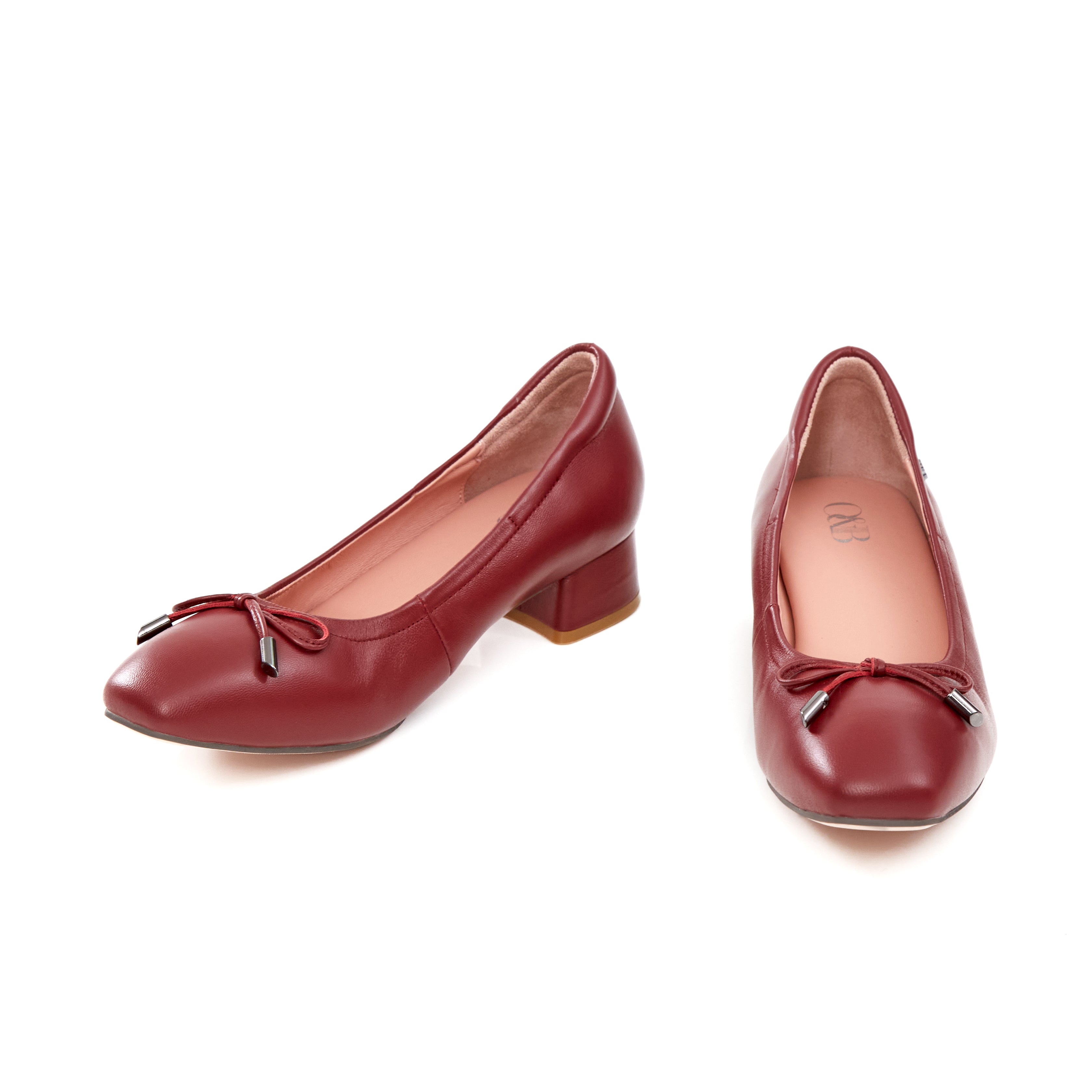 Audrey Classic Heels in Burgundy