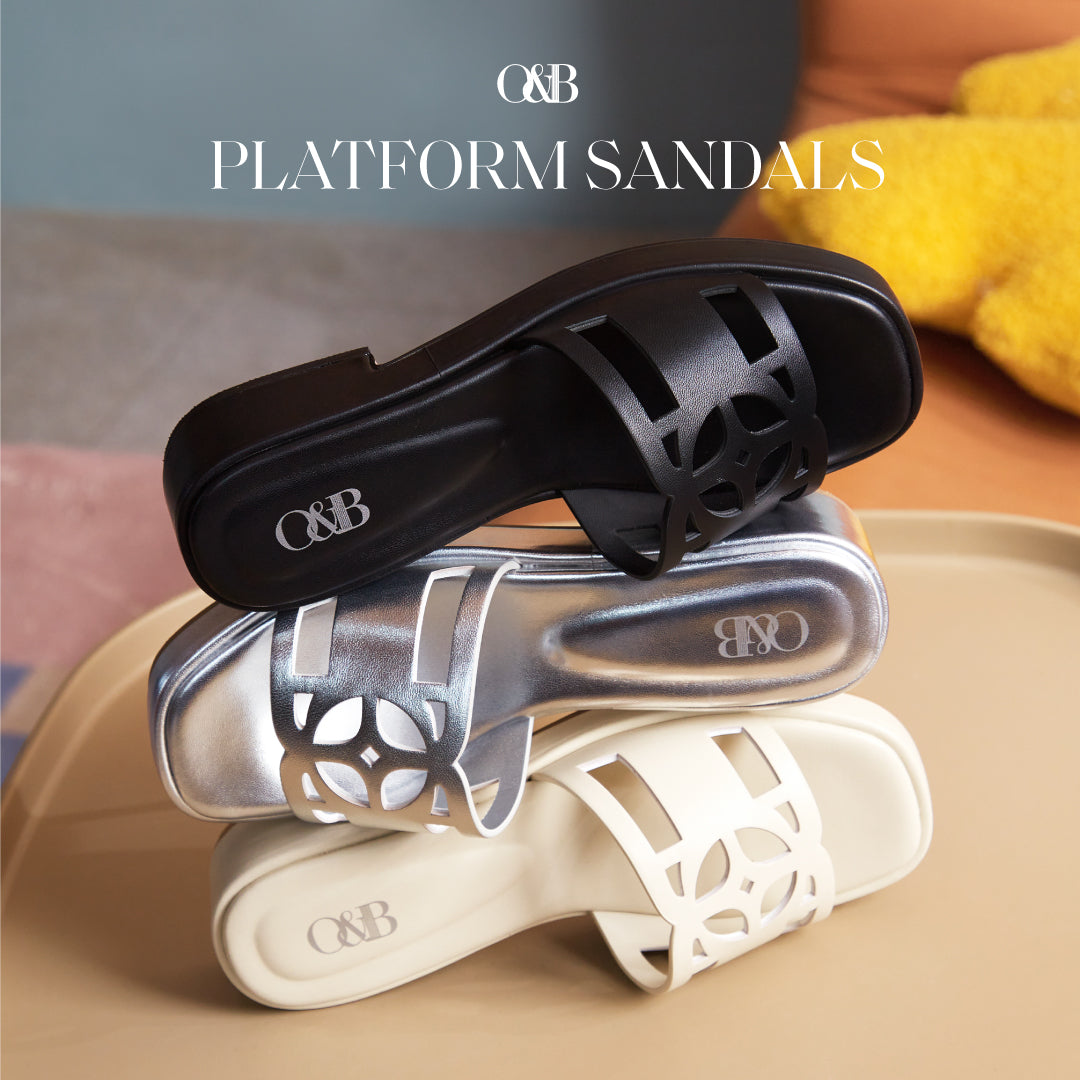 O&B Platform Sandals