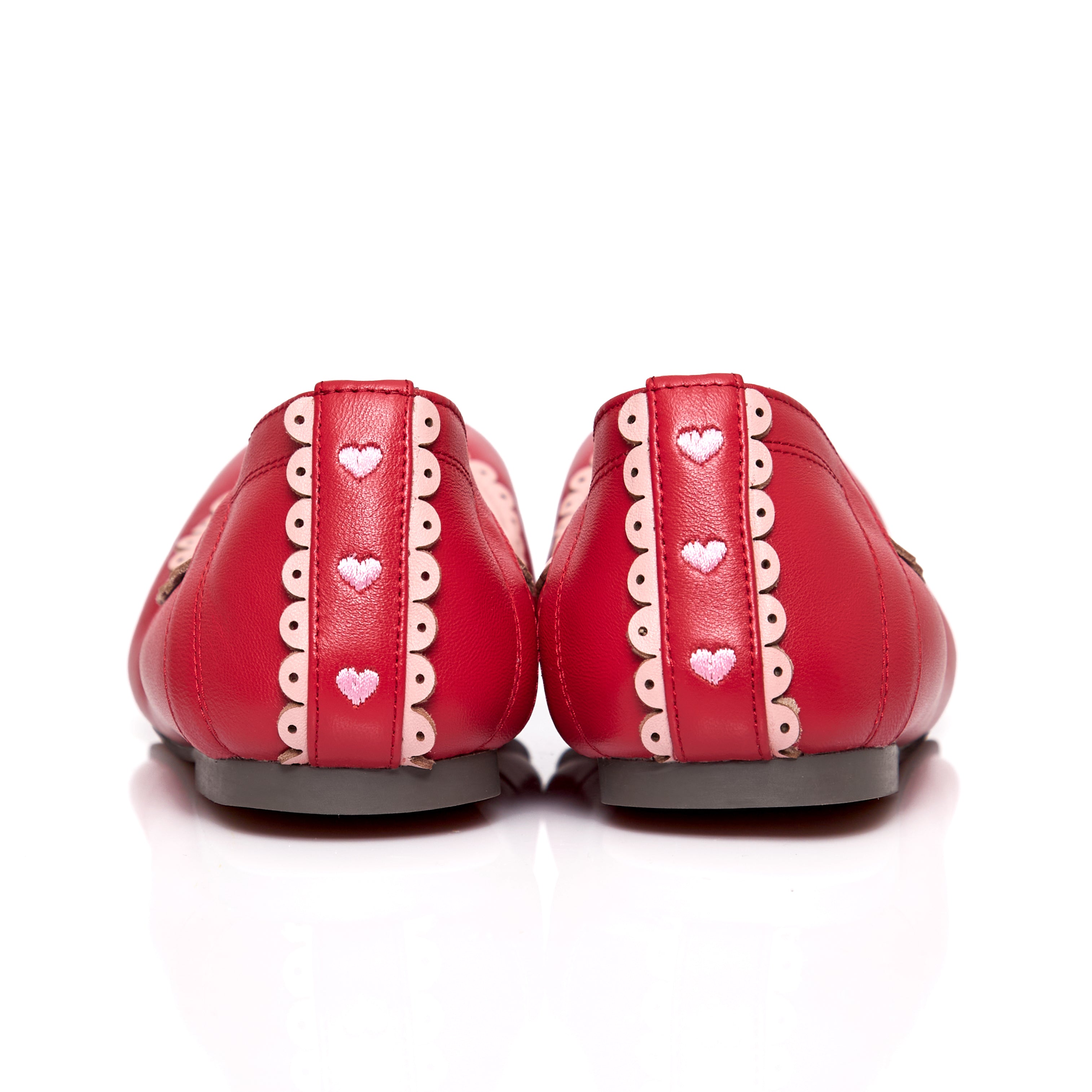 AUDREY PARADE IN RED MUSTANG