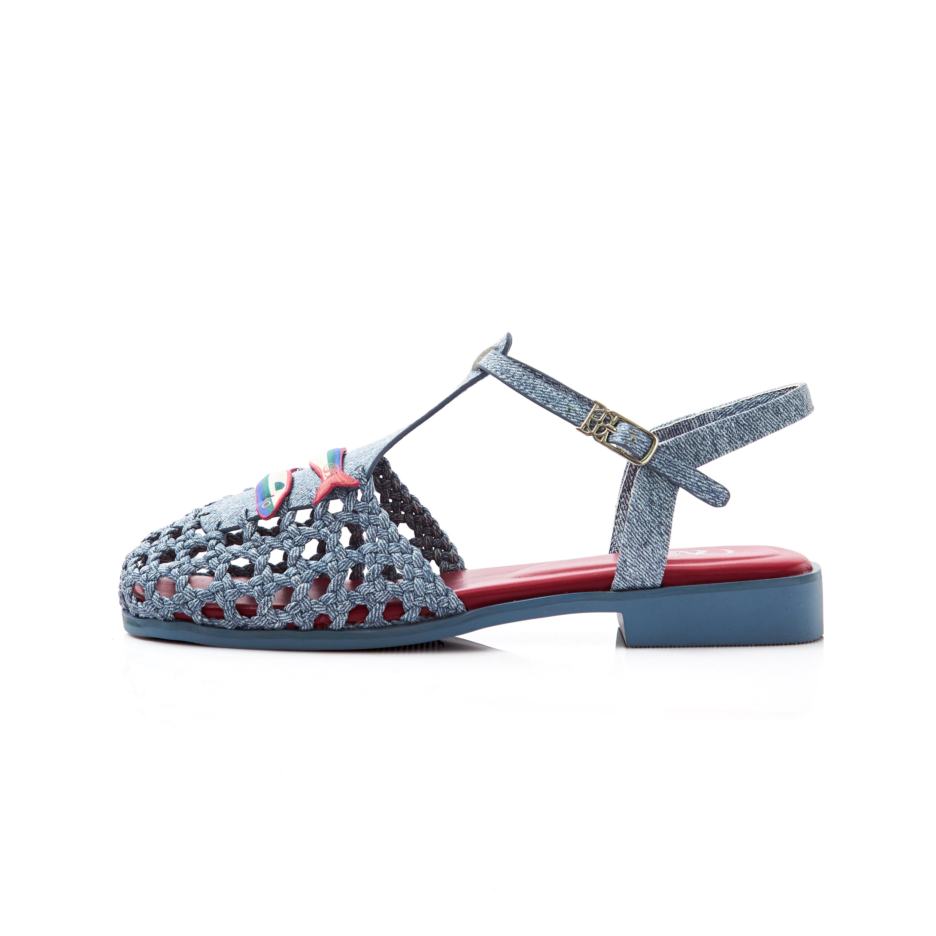 Sardine Sandals In Sardine Festa Blue